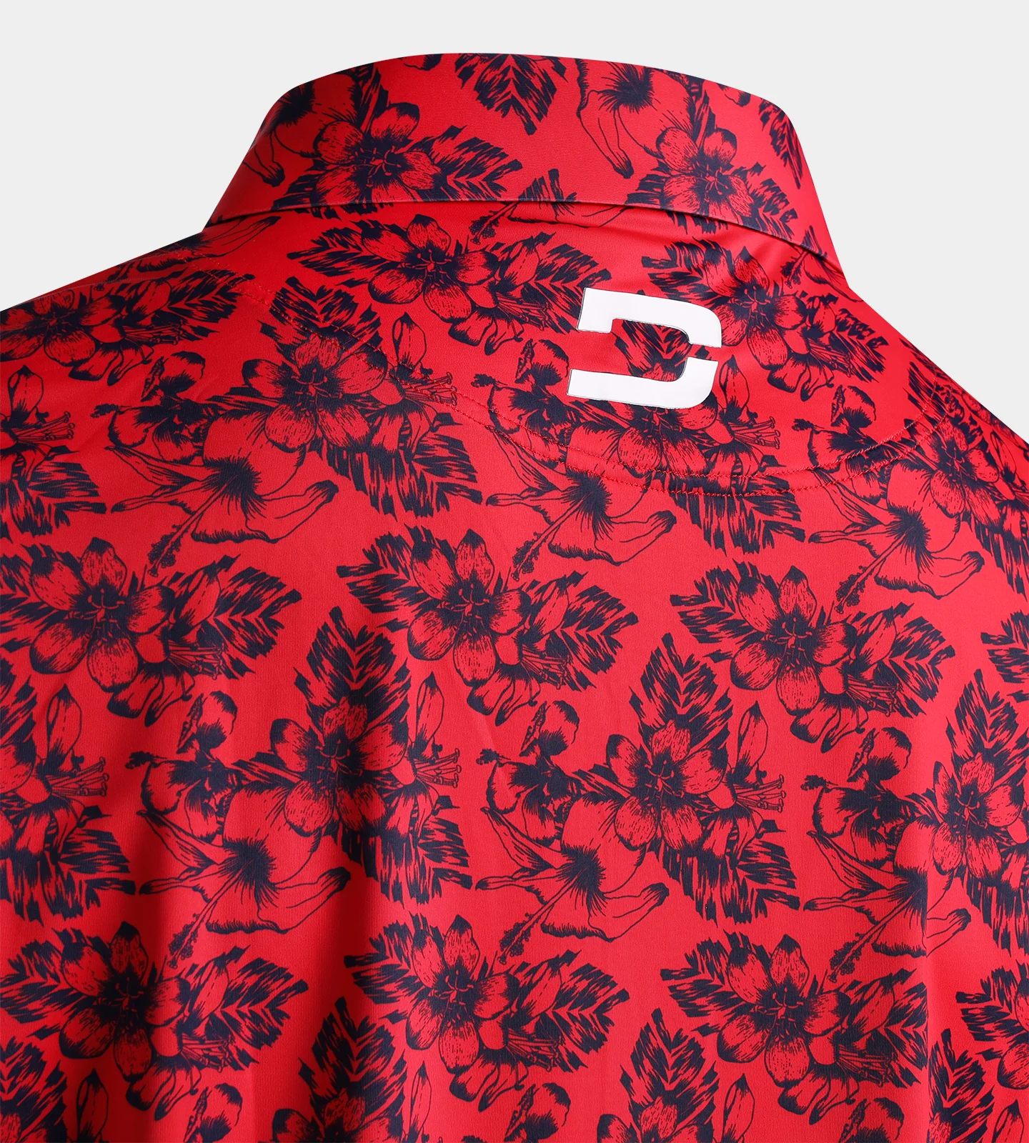 FLORAL TECH POLO - RED - Image 4