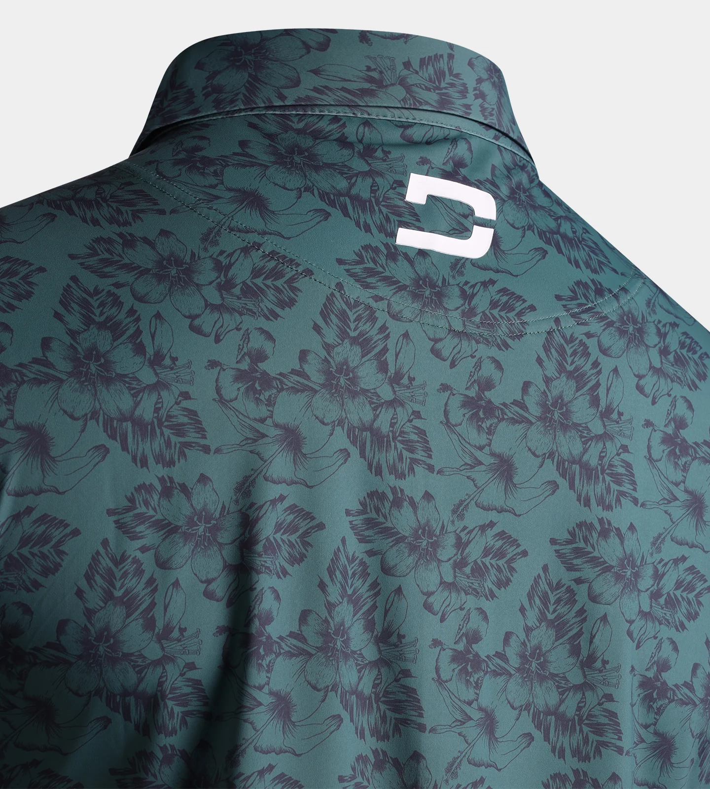 FLORAL TECH POLO - SAGE - Image 4