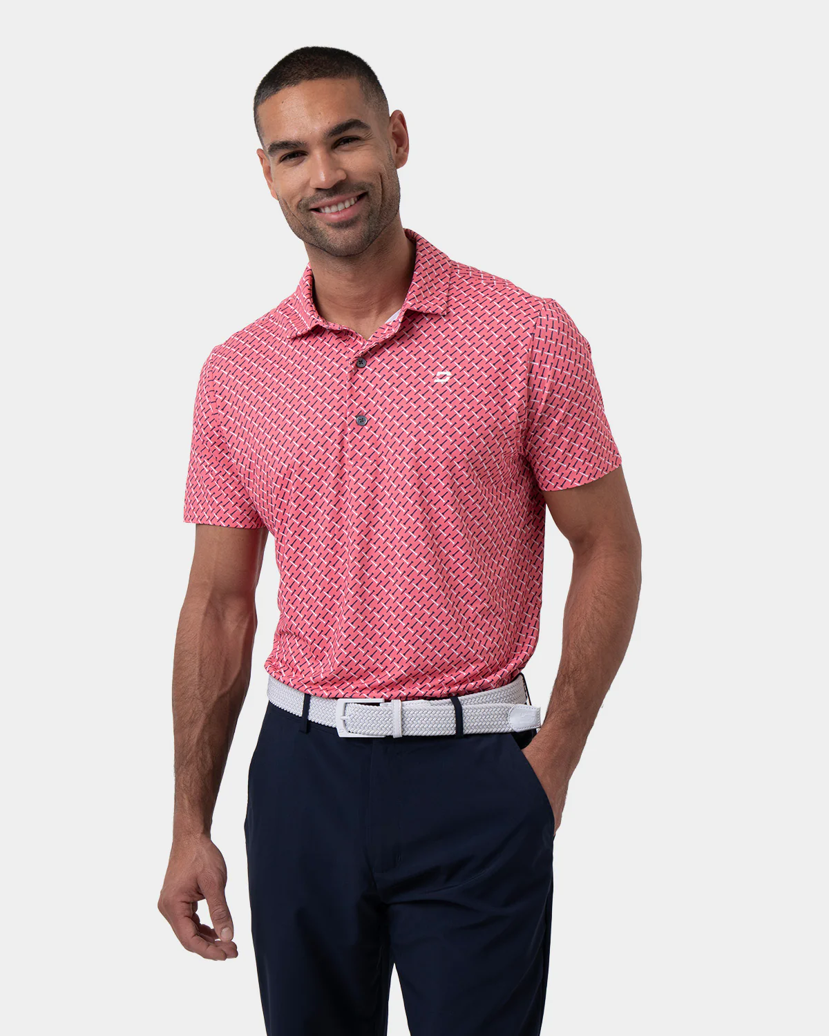 GOLF TEE POLO - CORAL - Image 3