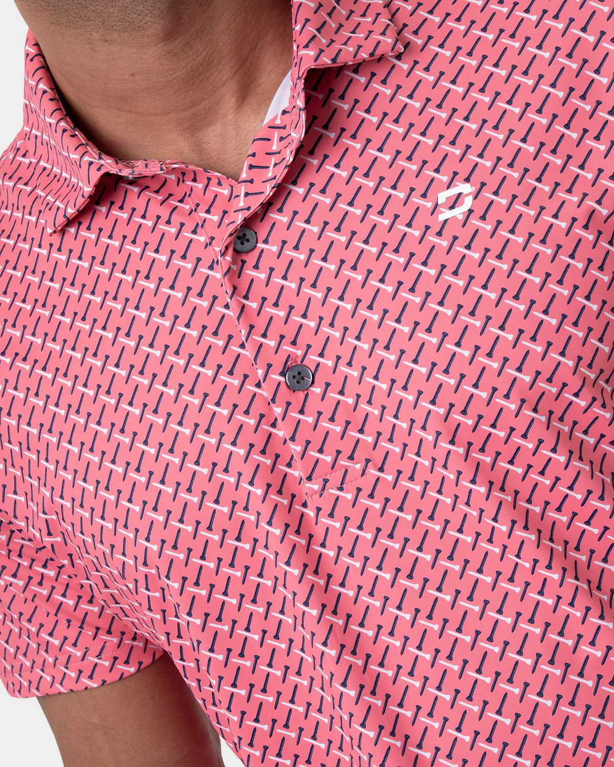 GOLF TEE POLO - CORAL - Image 4
