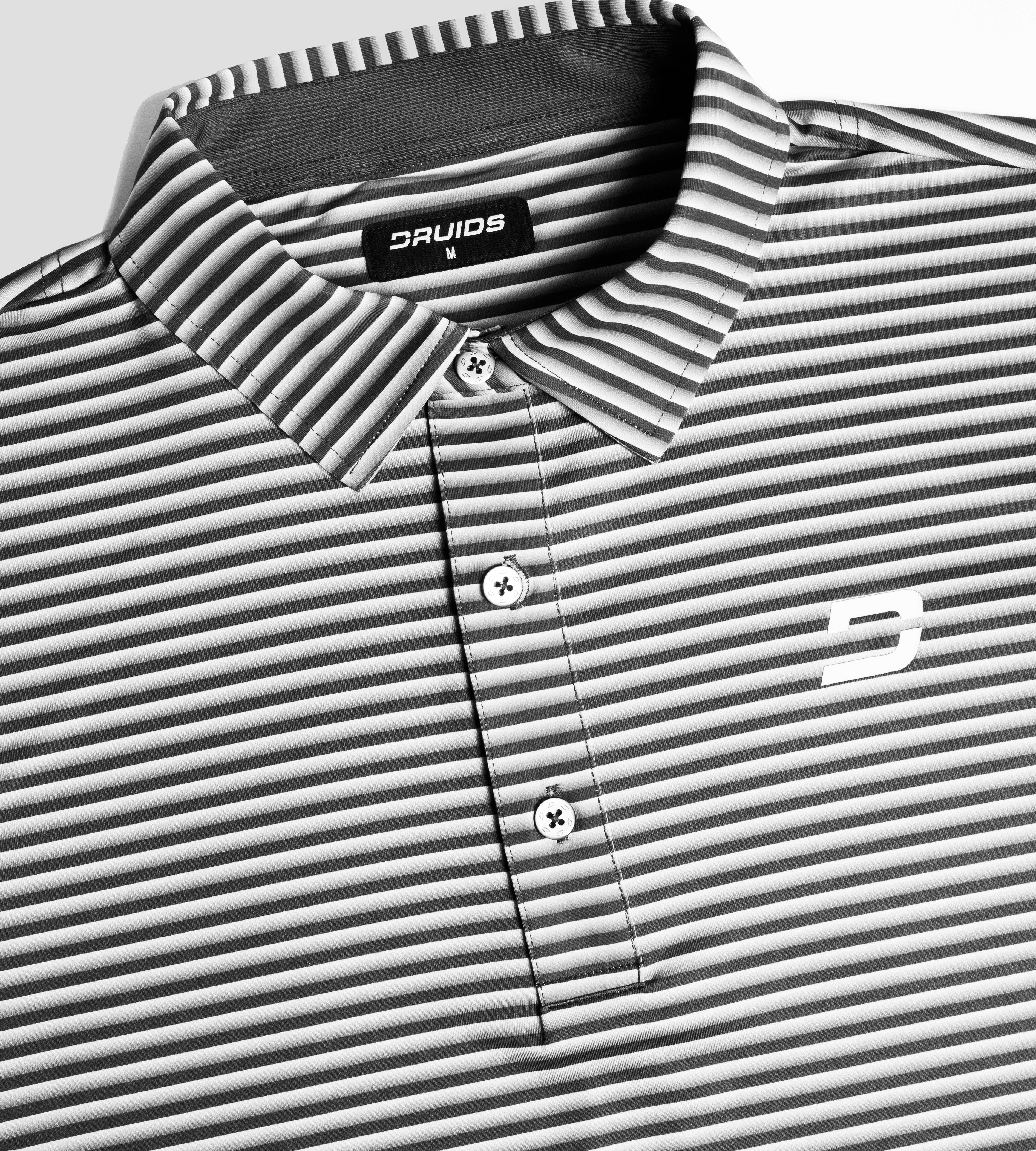 GRADIENT STRIPE POLO - BLACK - Image 3