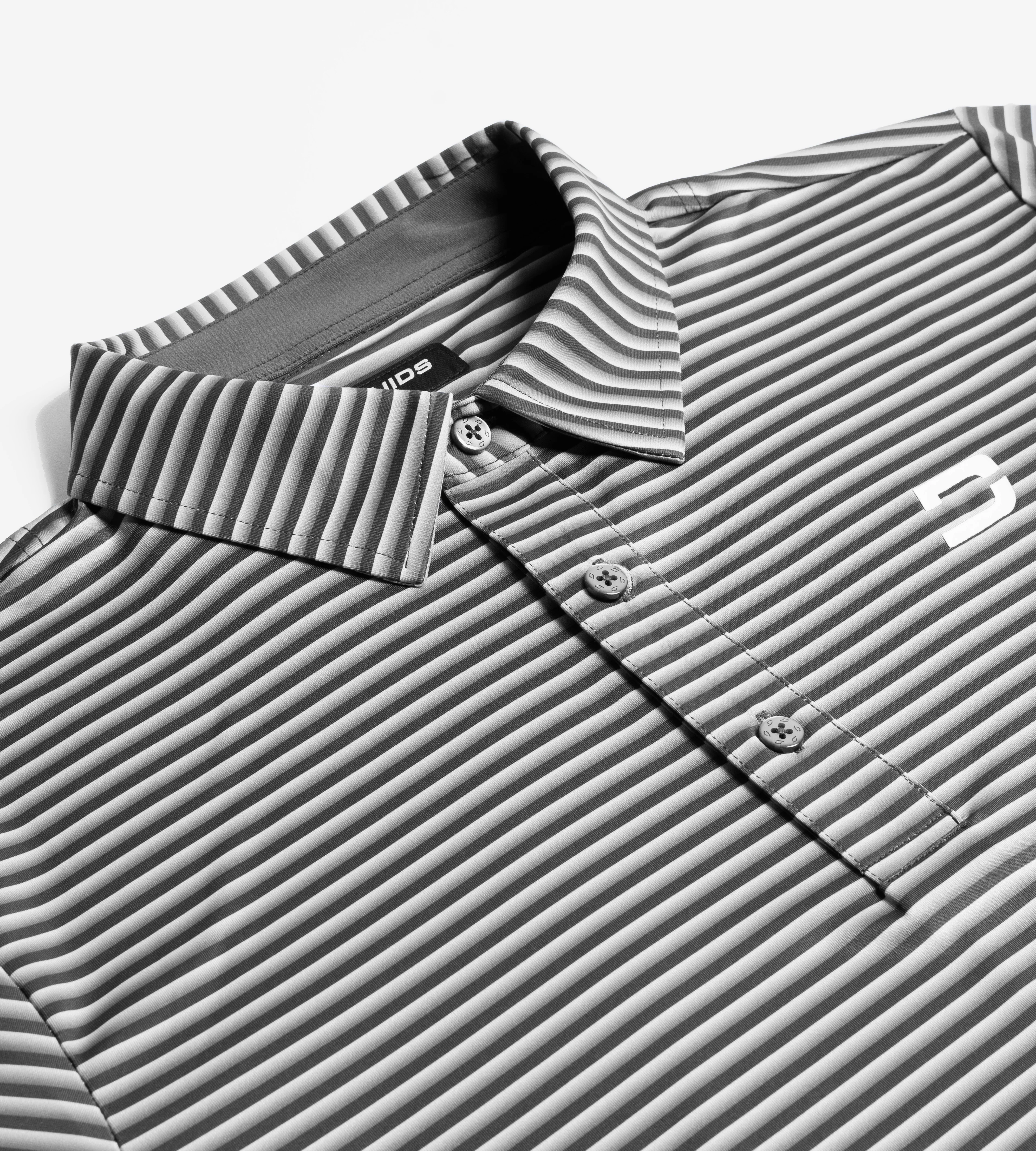 GRADIENT STRIPE POLO - BLACK - Image 5
