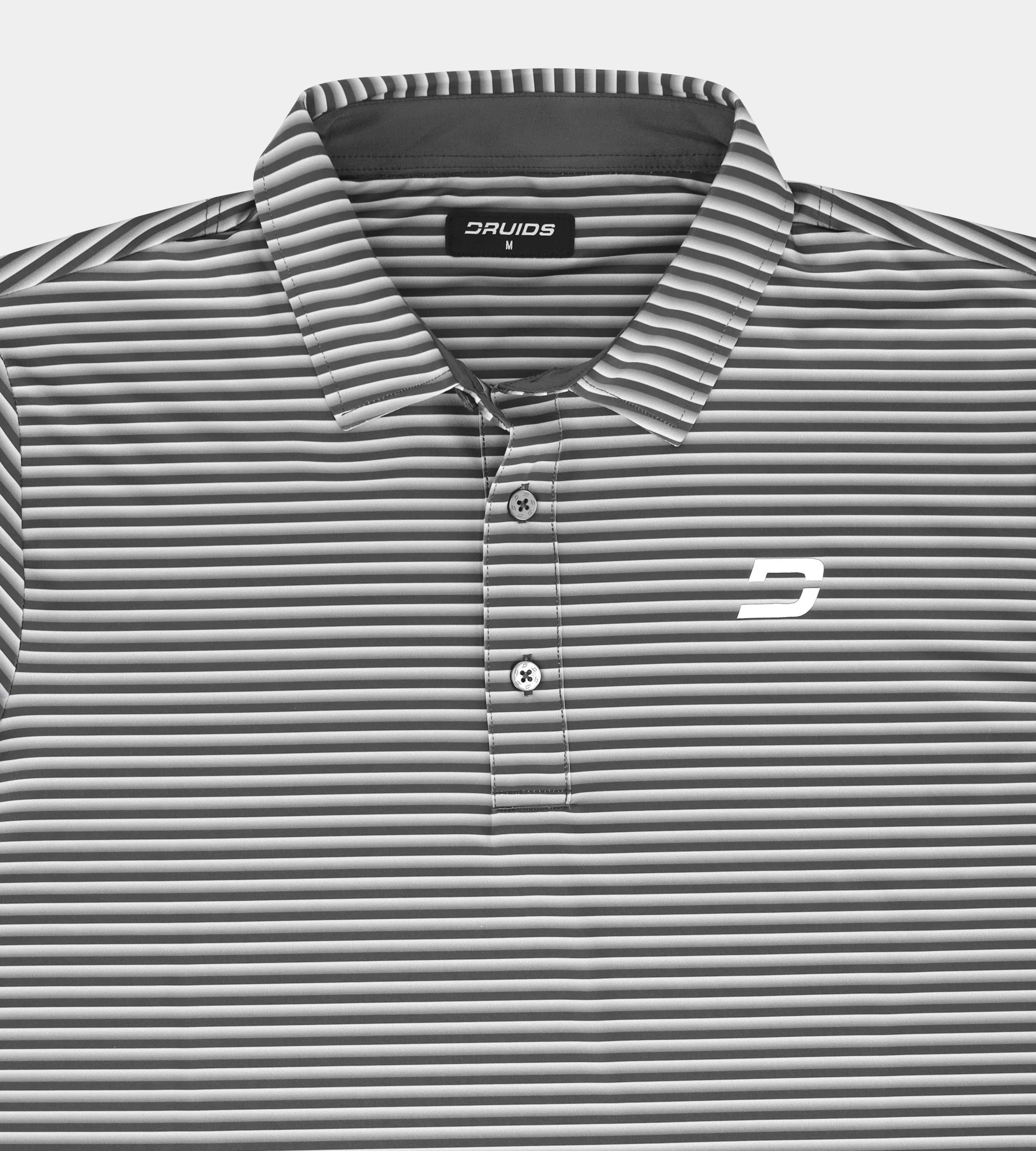 GRADIENT STRIPE POLO - BLACK - Image 6
