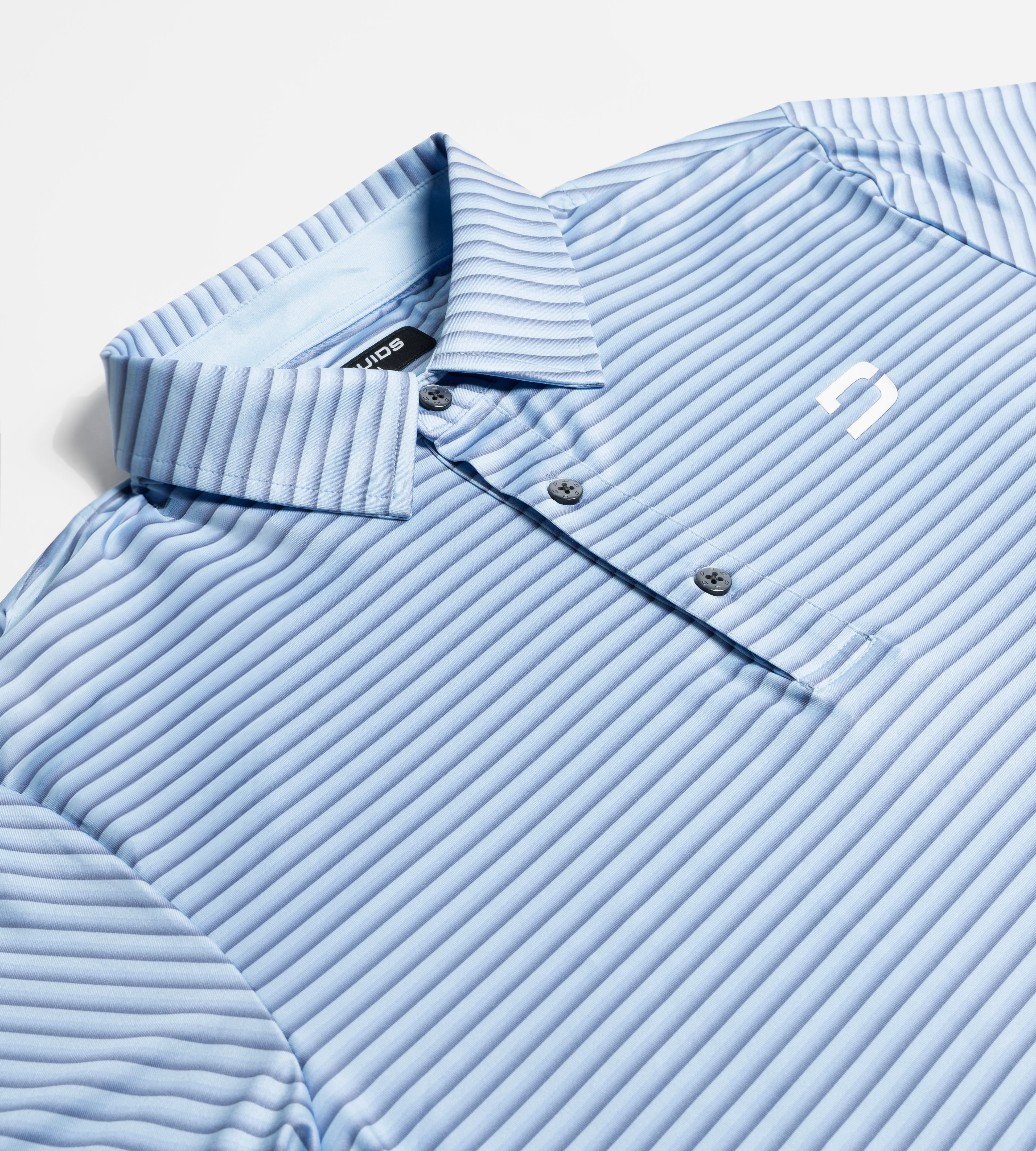 GRADIENT STRIPE POLO - BLUE - Image 3