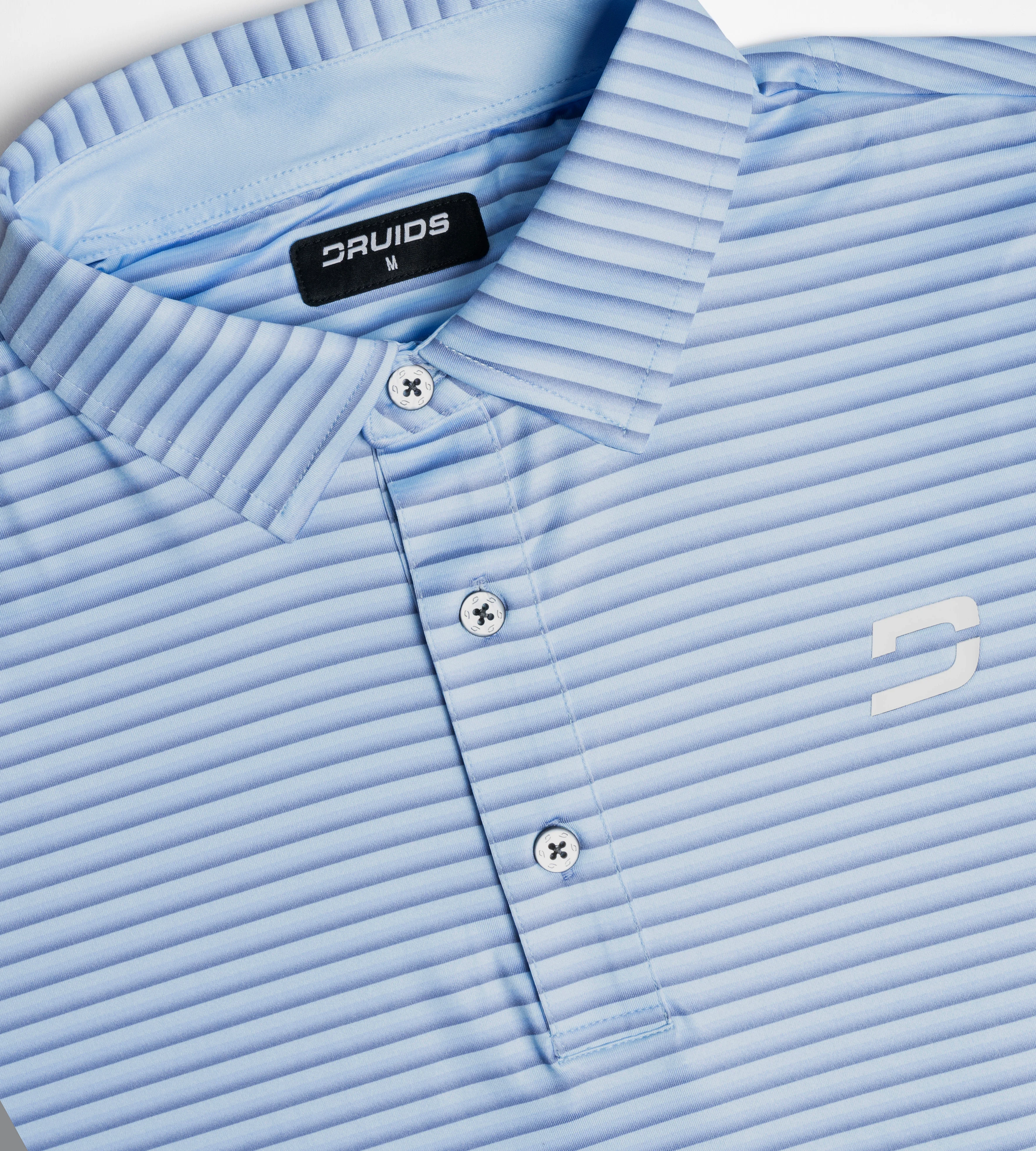 GRADIENT STRIPE POLO - BLUE - Image 7