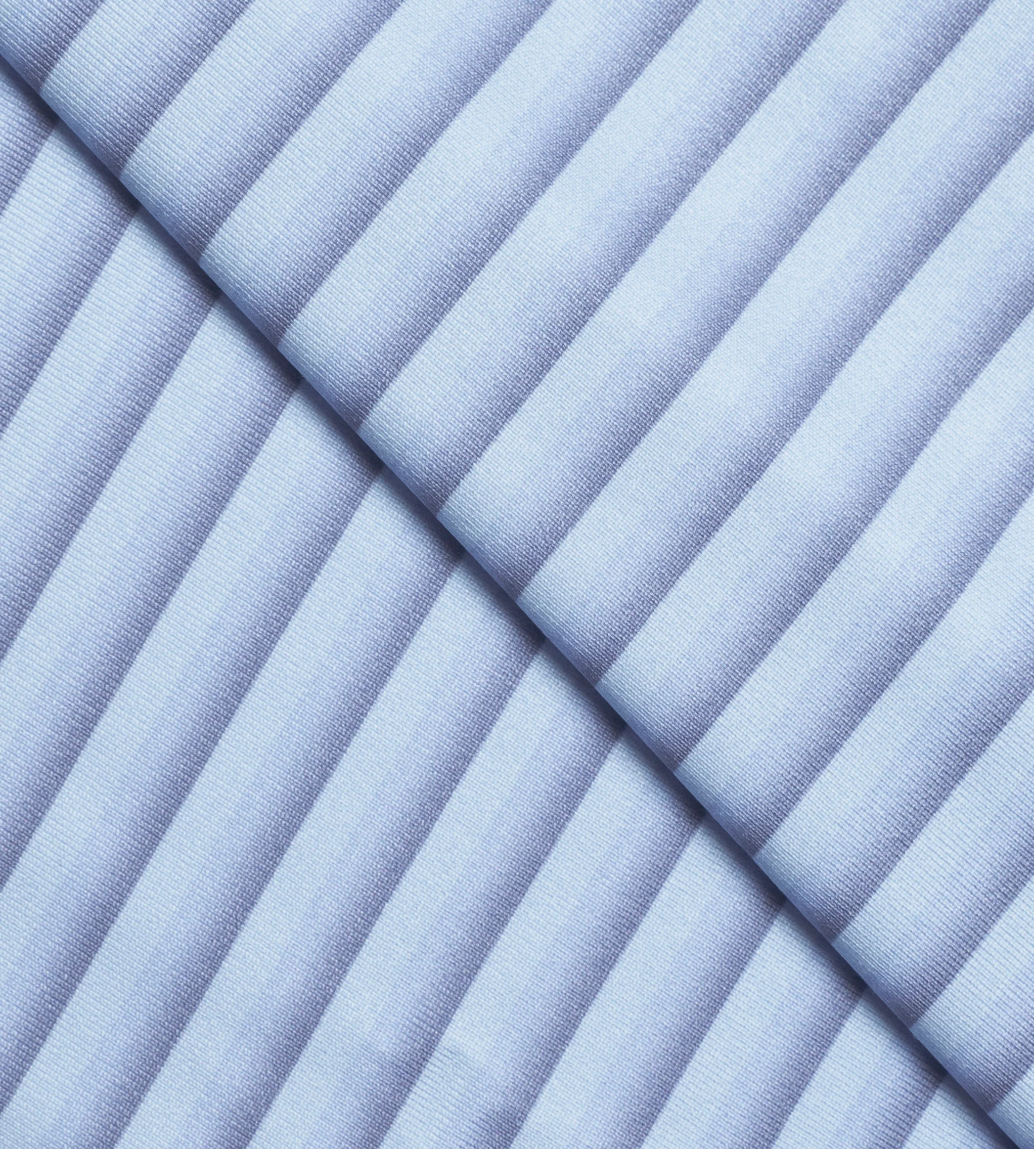 GRADIENT STRIPE POLO - BLUE - Image 8