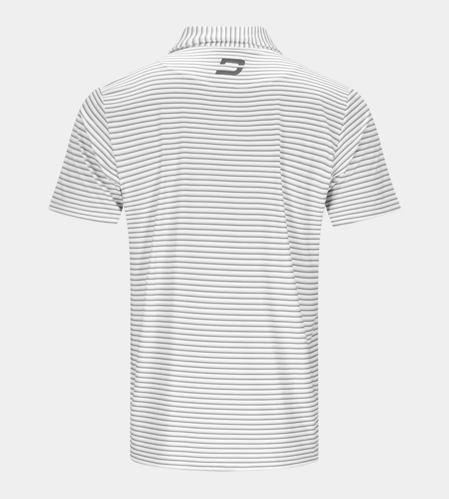 GRADIENT STRIPE POLO - WHITE - Image 3