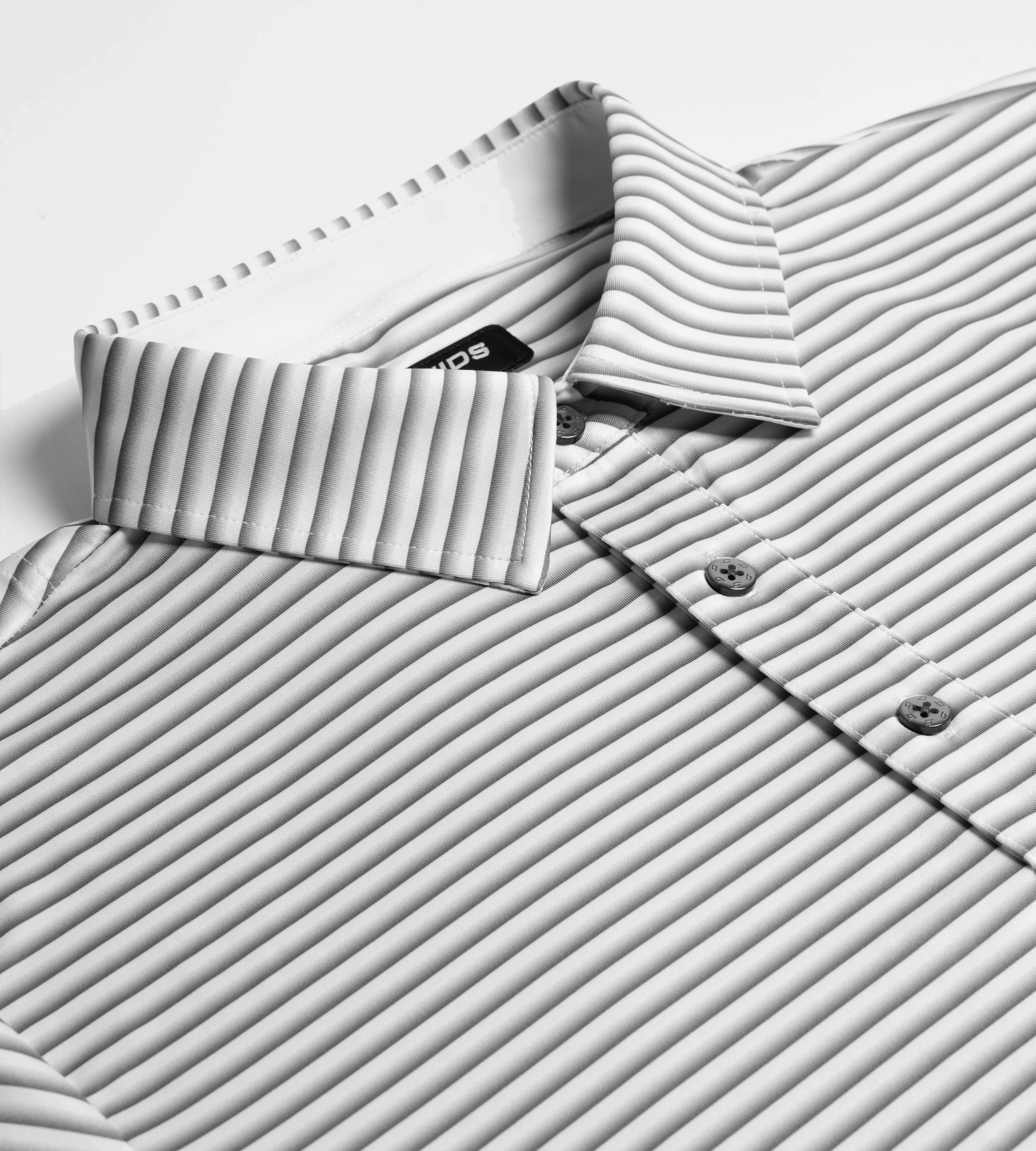 GRADIENT STRIPE POLO - WHITE - Image 6