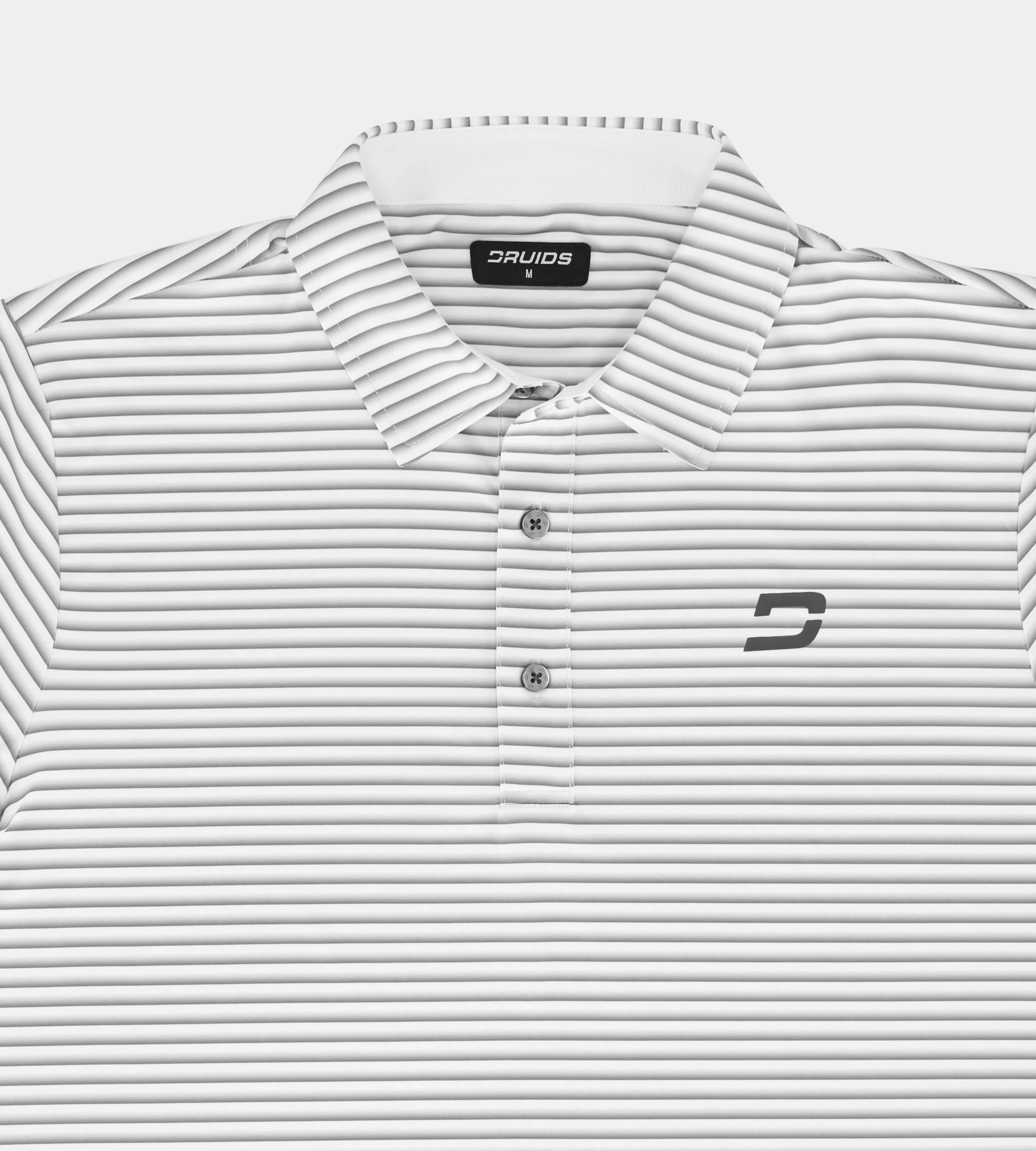 GRADIENT STRIPE POLO - WHITE - Image 7