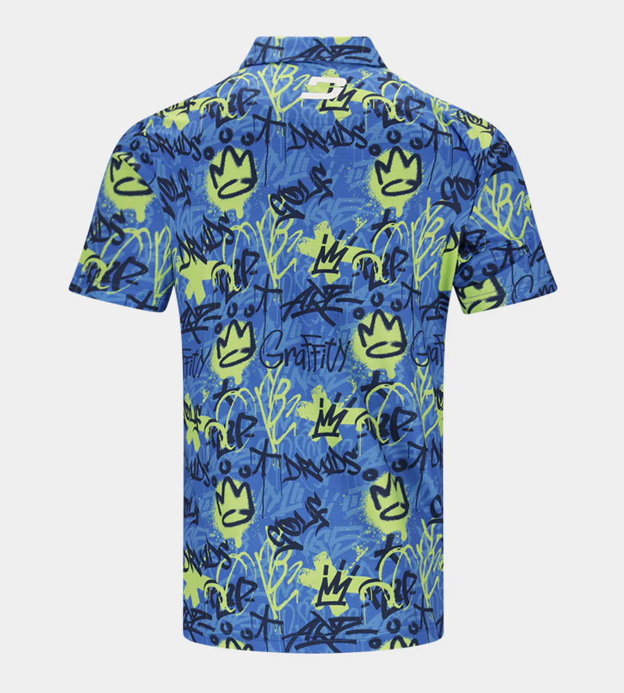 GRAFFITI POLO - BLUE - Image 2