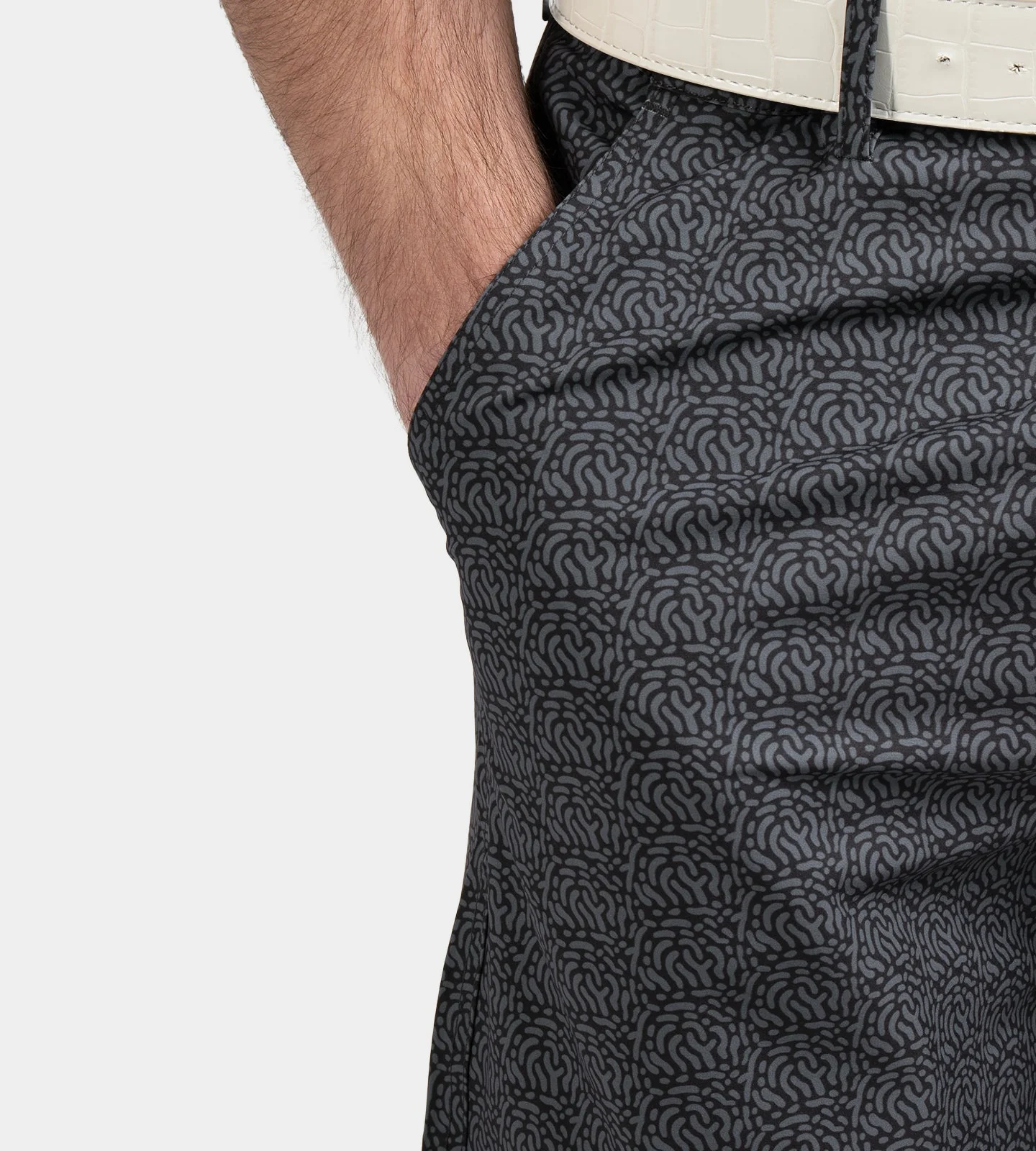 HERITAGE ABSTRACT SHORTS - BLACK - Image 7