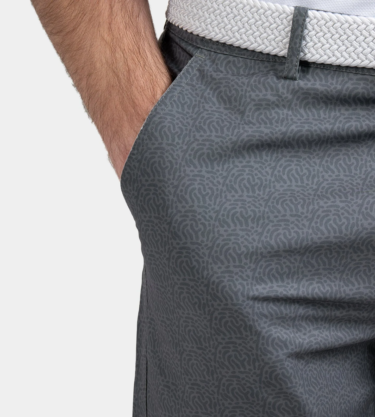 HERITAGE ABSTRACT SHORTS - CHARCOAL - Image 5