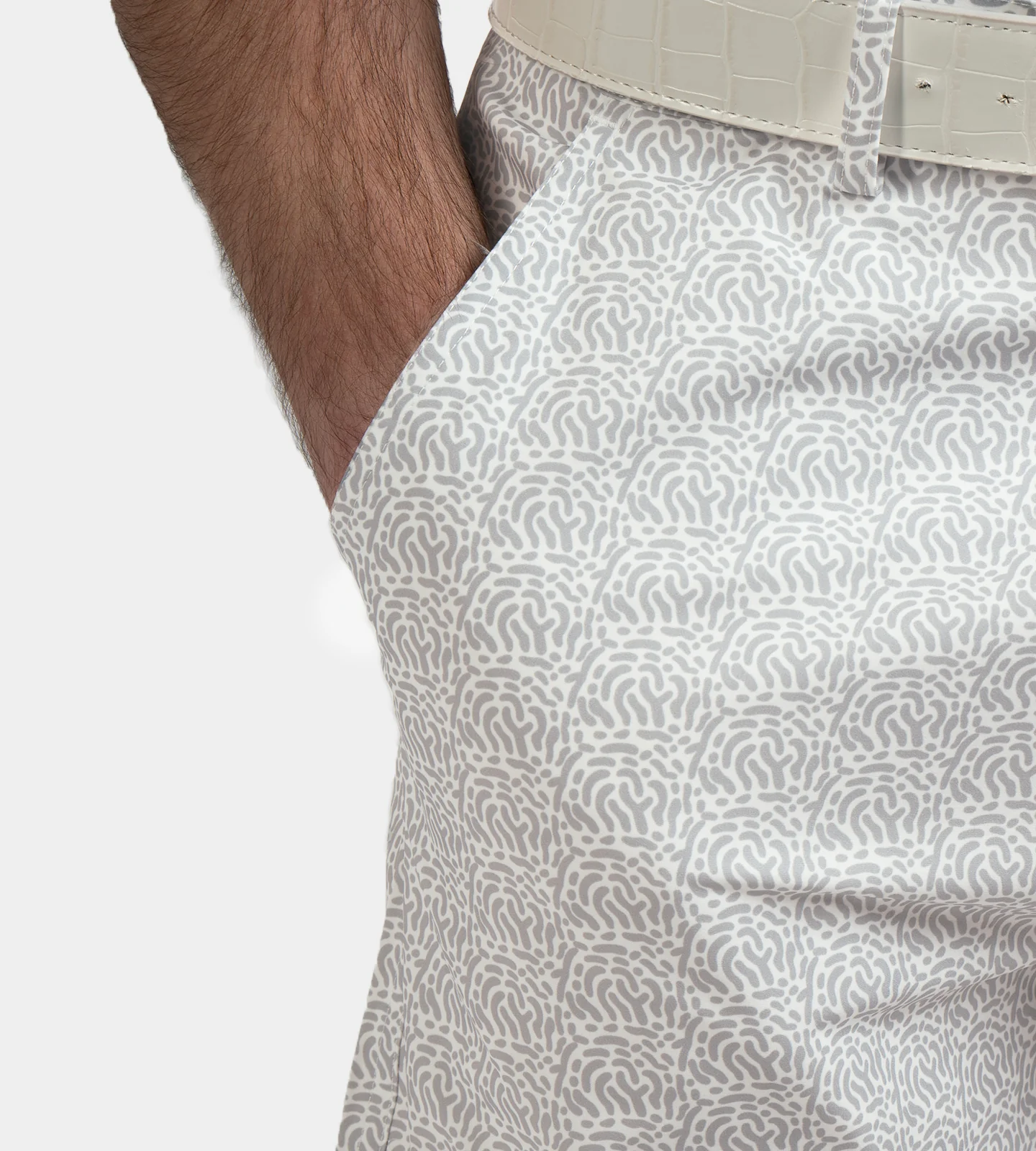 HERITAGE ABSTRACT SHORTS - WHITE - Image 12