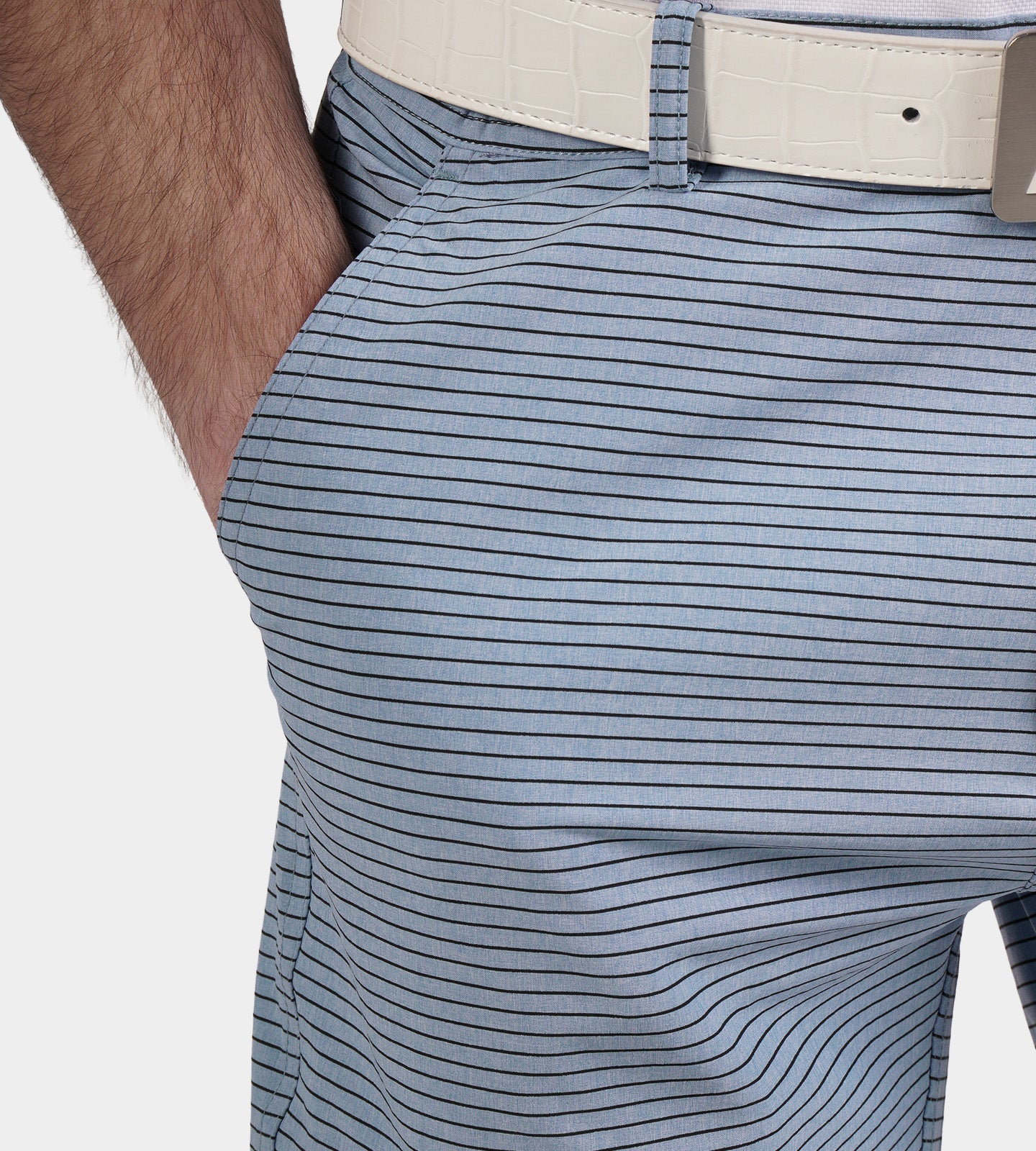 HERITAGE STRIPE SHORTS - DENIM - Image 6