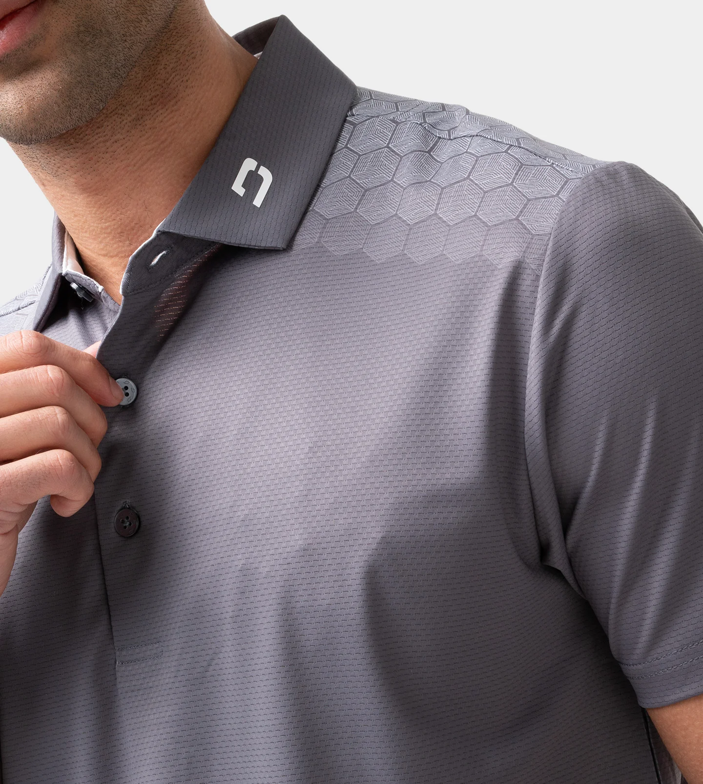 HEXA PERFORMANCE POLO - CHARCOAL - Image 5