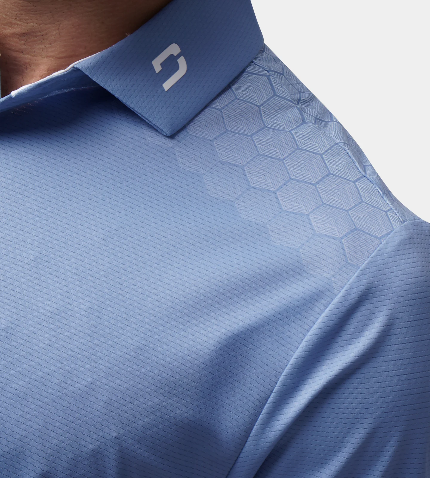 HEXA PERFORMANCE POLO - DENIM - Image 6