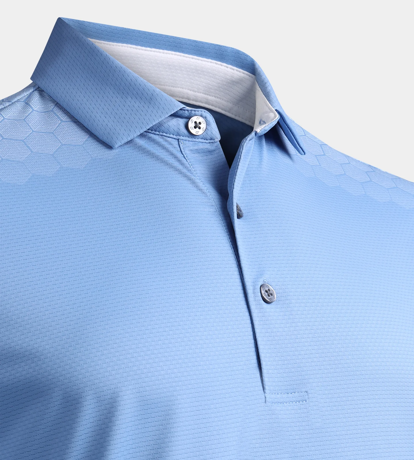 HEXA PERFORMANCE POLO - DENIM - Image 7
