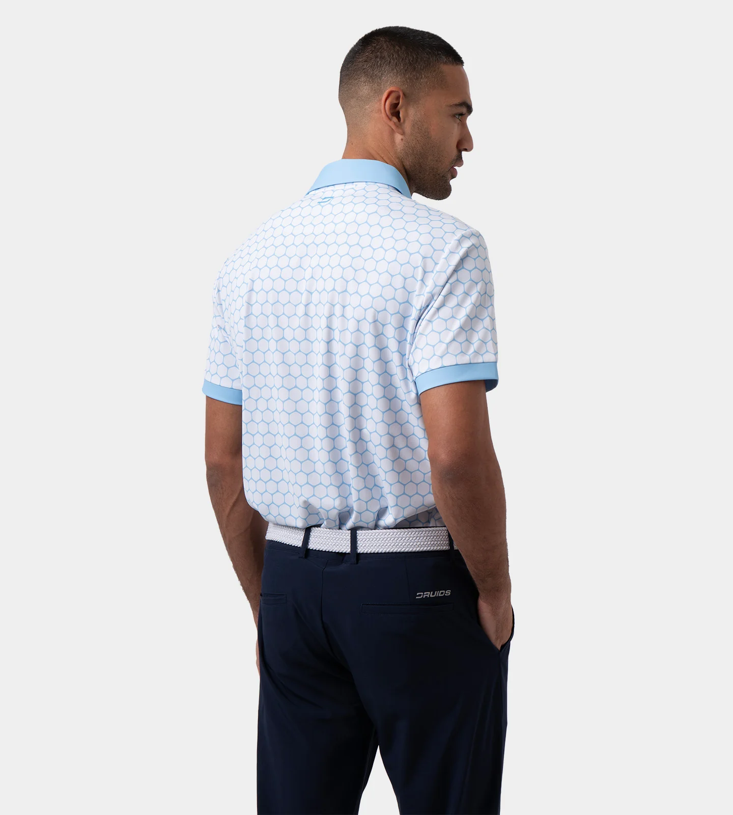 HEXA PREPPY POLO - WHITE/ BLUE - Image 4
