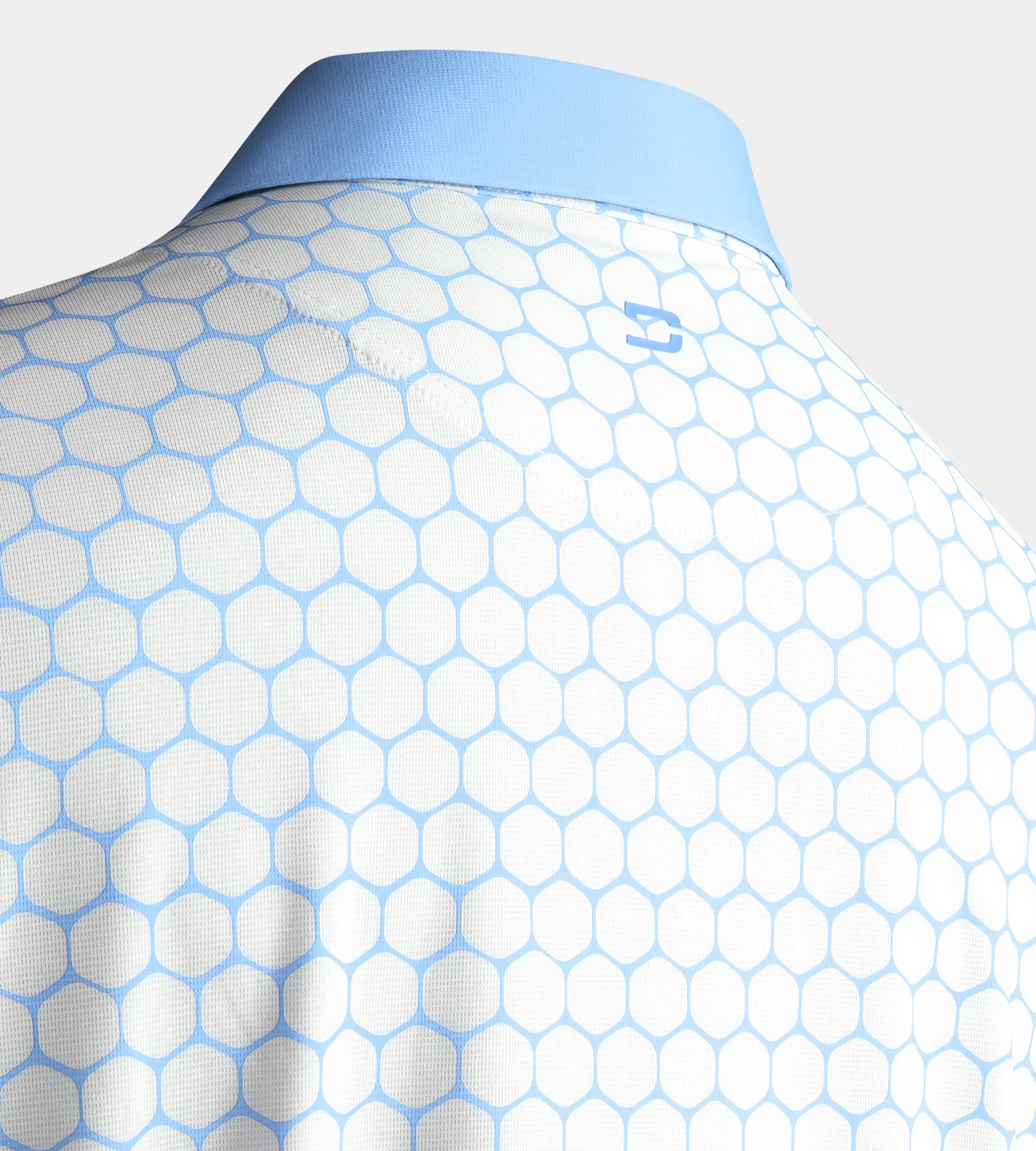 HEXA PREPPY POLO - WHITE/ BLUE - Image 7