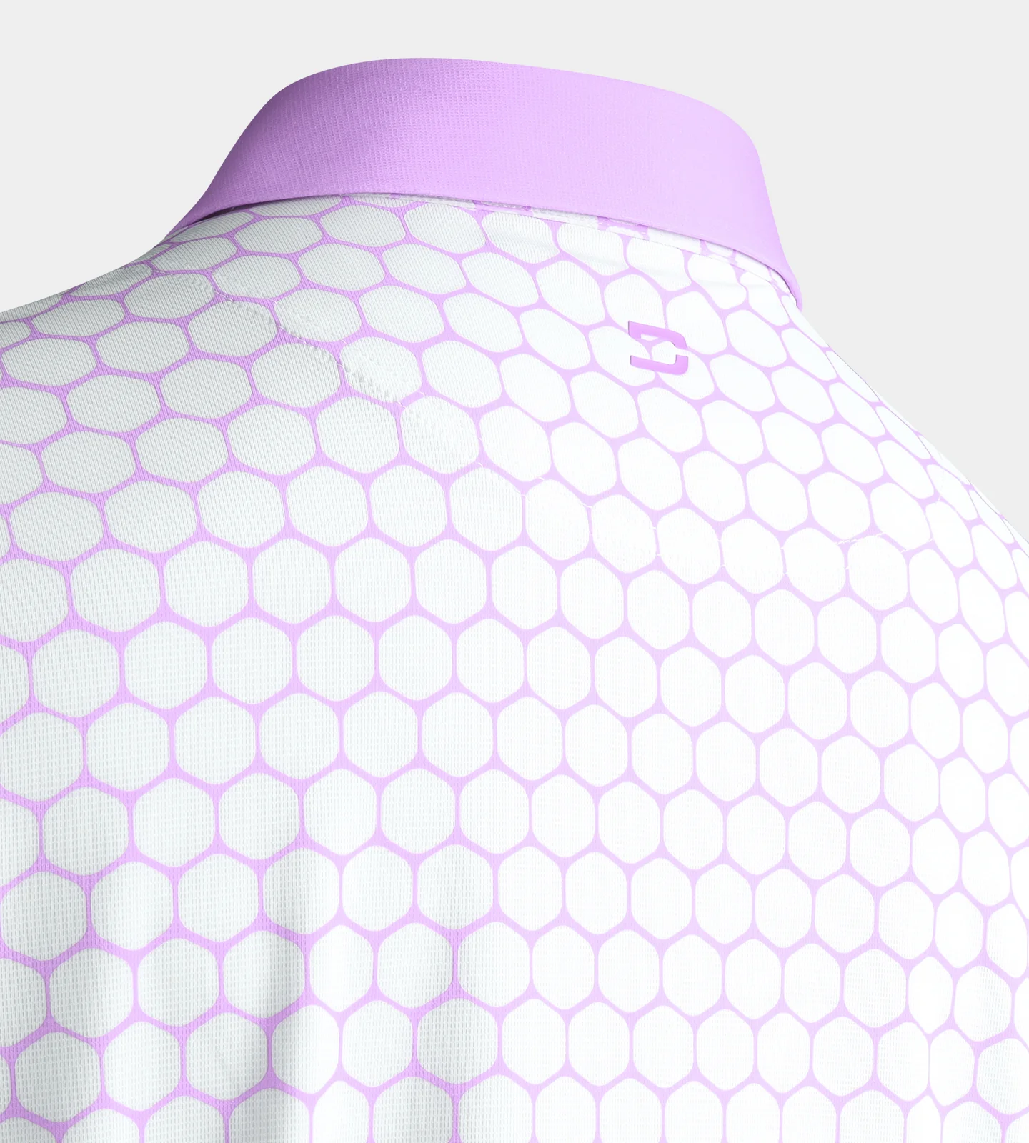 HEXA PREPPY POLO - WHITE/ LAVENDER - Image 6