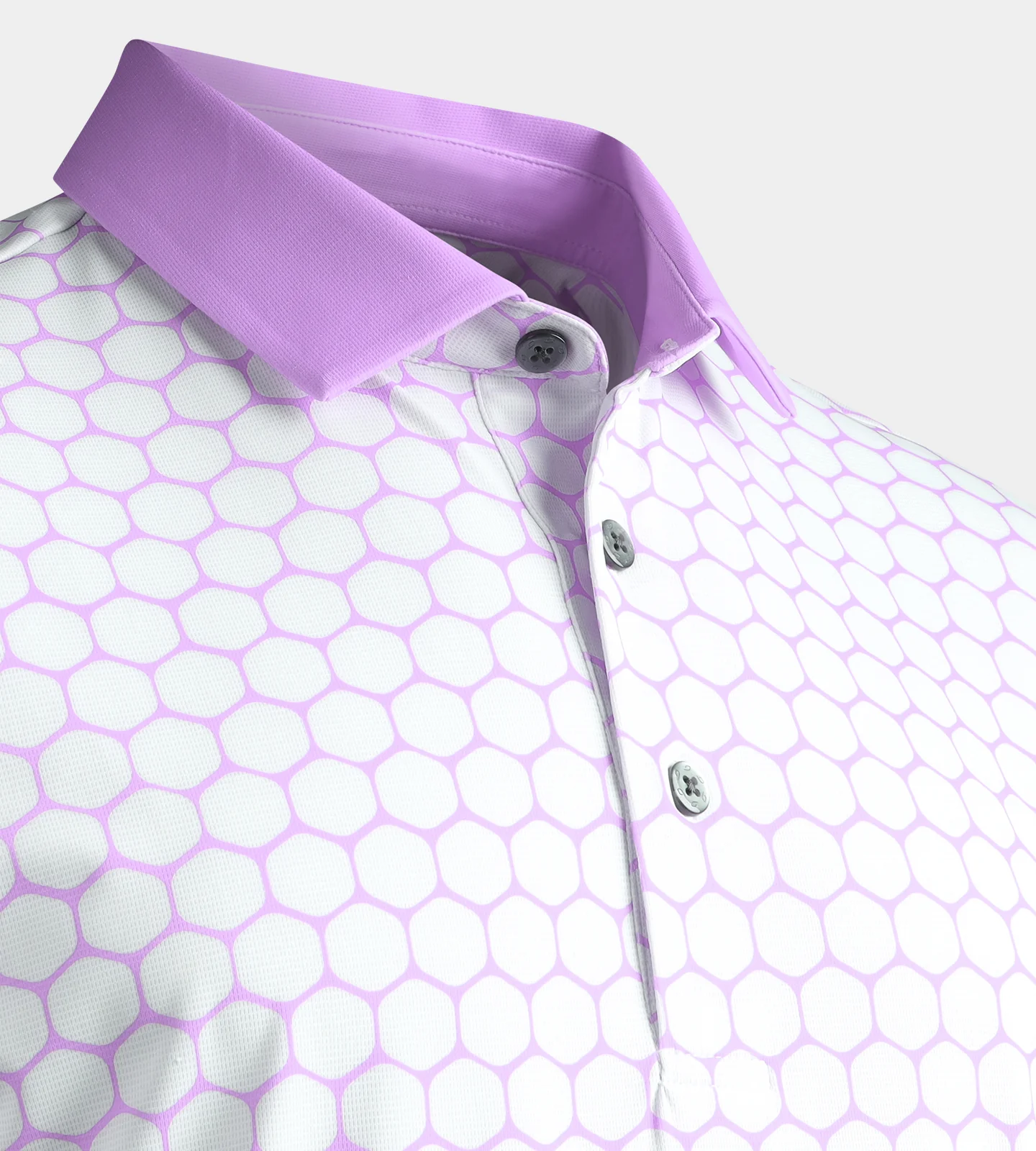 HEXA PREPPY POLO - WHITE/ LAVENDER - Image 7