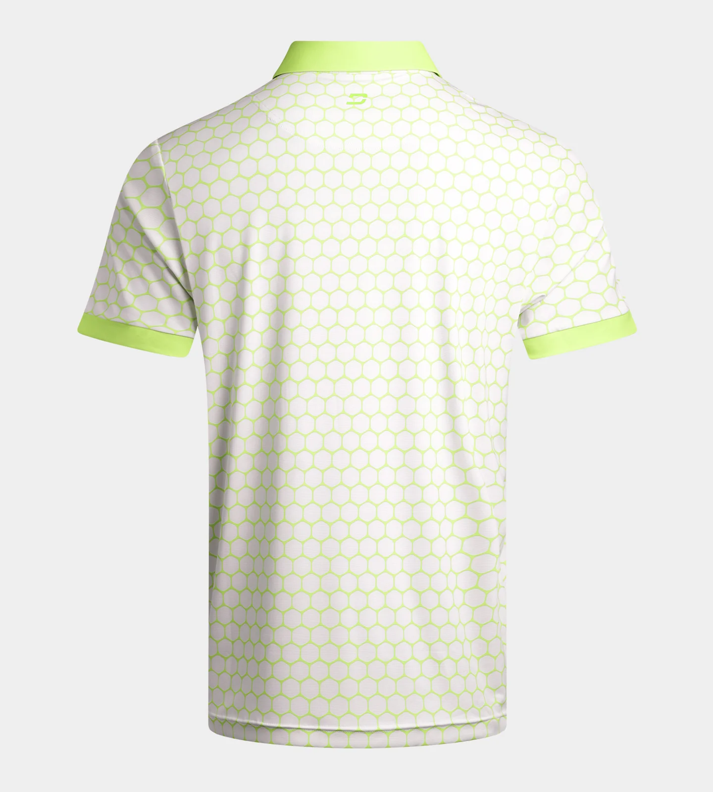 HEXA PREPPY POLO - WHITE/ LIME - Image 2