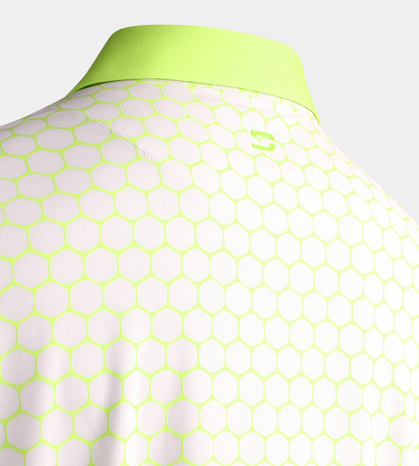 HEXA PREPPY POLO - WHITE/ LIME - Image 7