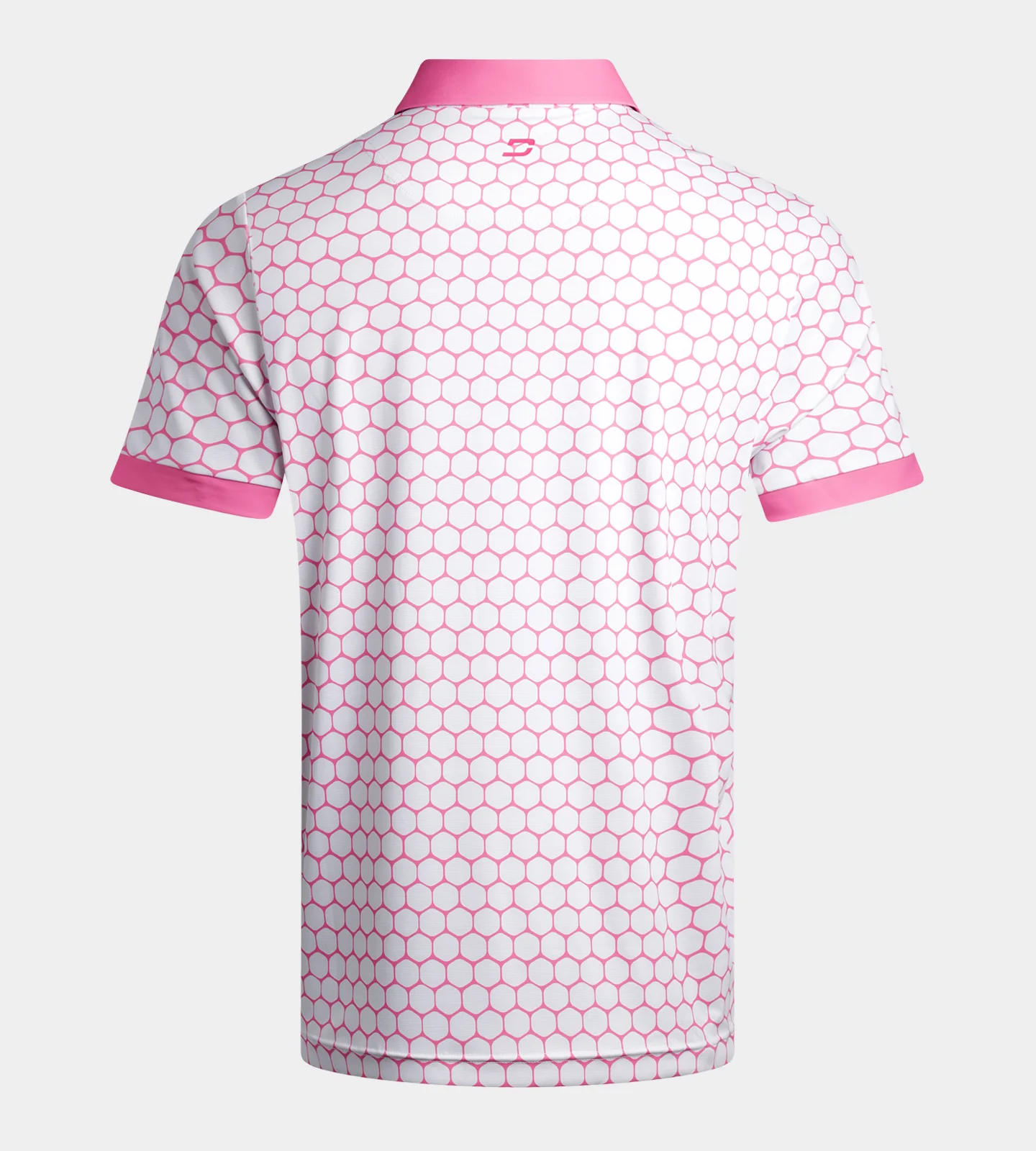 HEXA PREPPY POLO - WHITE/PINK - Image 2