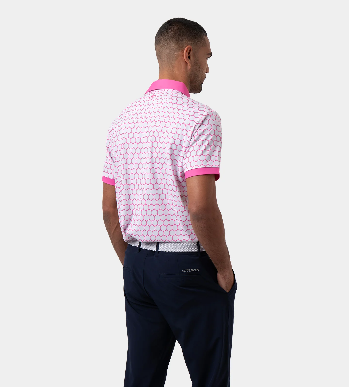 HEXA PREPPY POLO - WHITE/PINK - Image 4