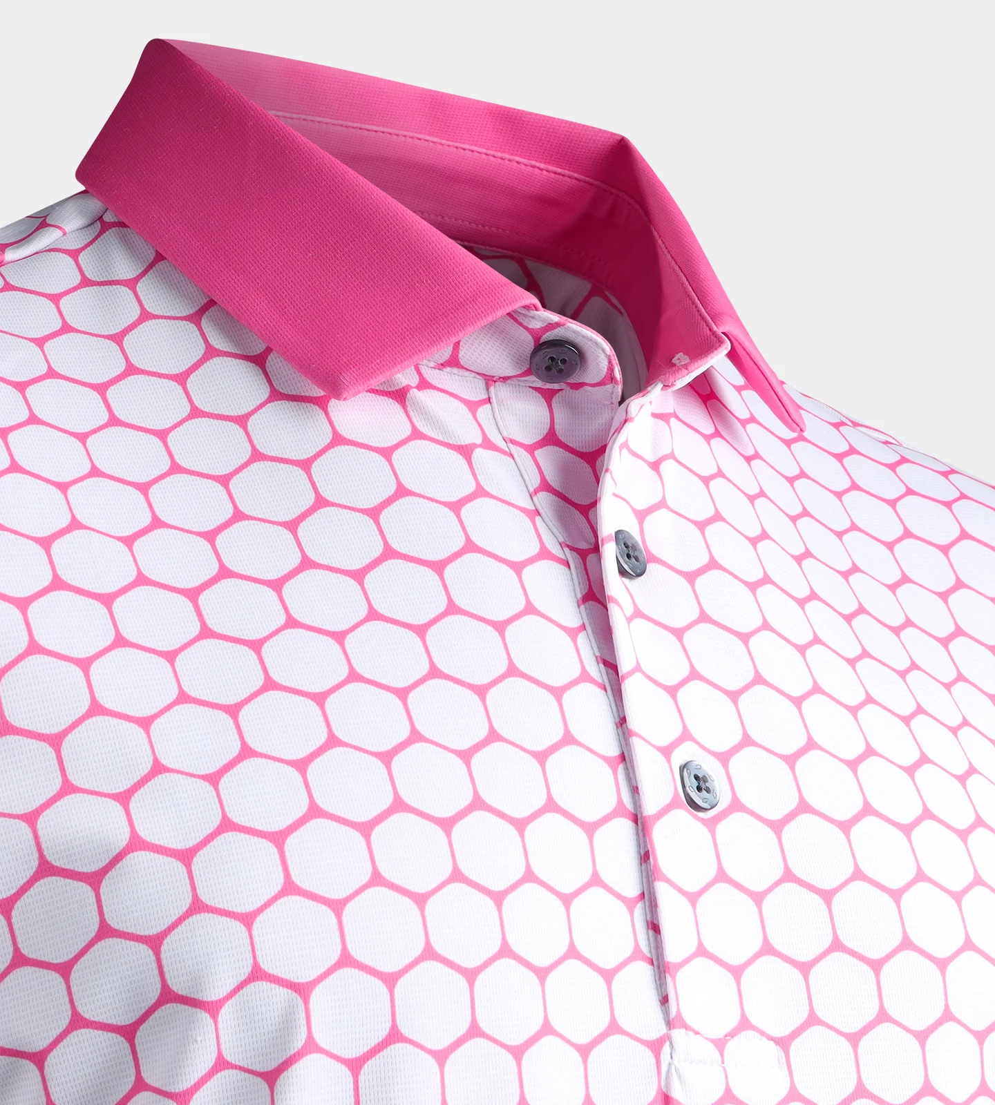 HEXA PREPPY POLO - WHITE/PINK - Image 6