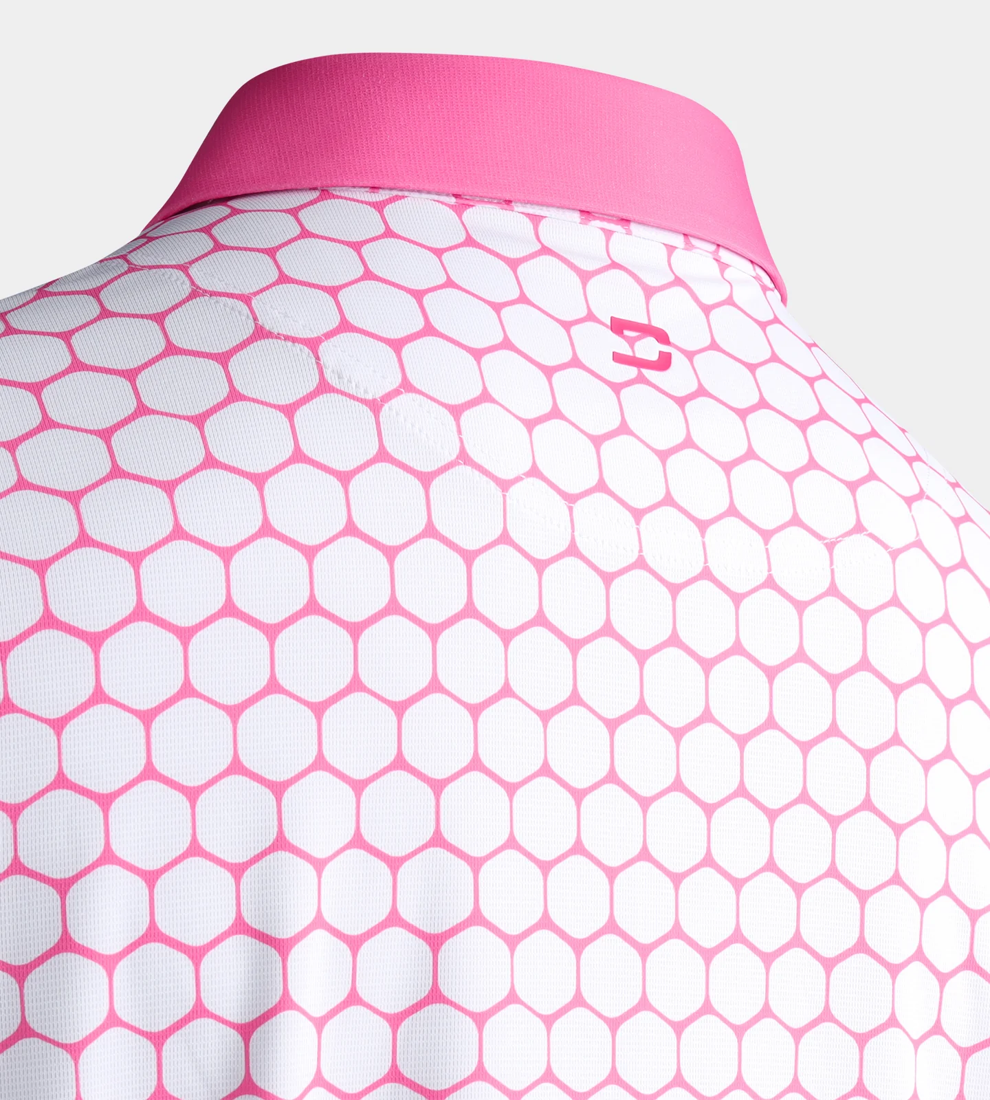 HEXA PREPPY POLO - WHITE/PINK - Image 7