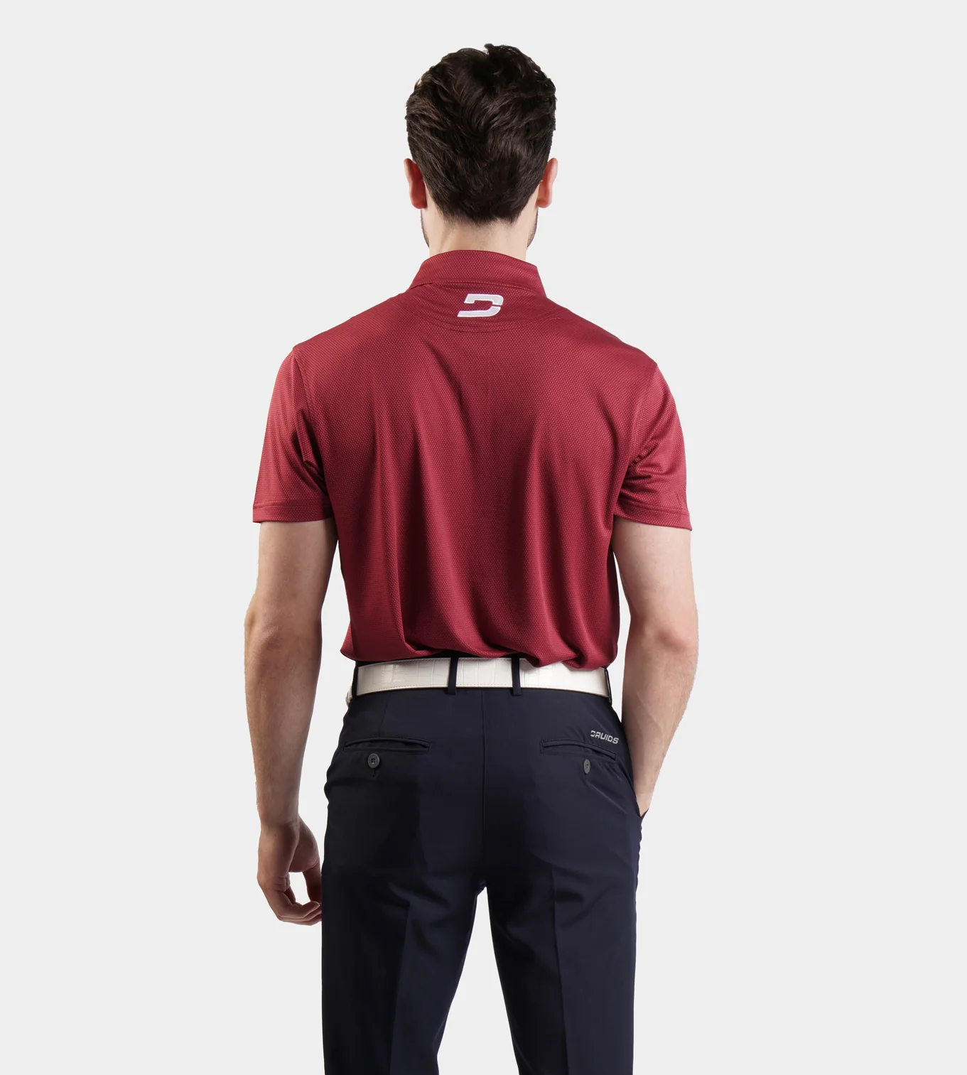 HONEYCOMB POLO - BURGUNDY - Image 6