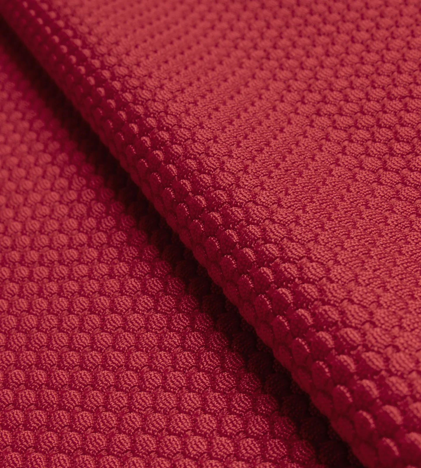 HONEYCOMB POLO - BURGUNDY - Image 8