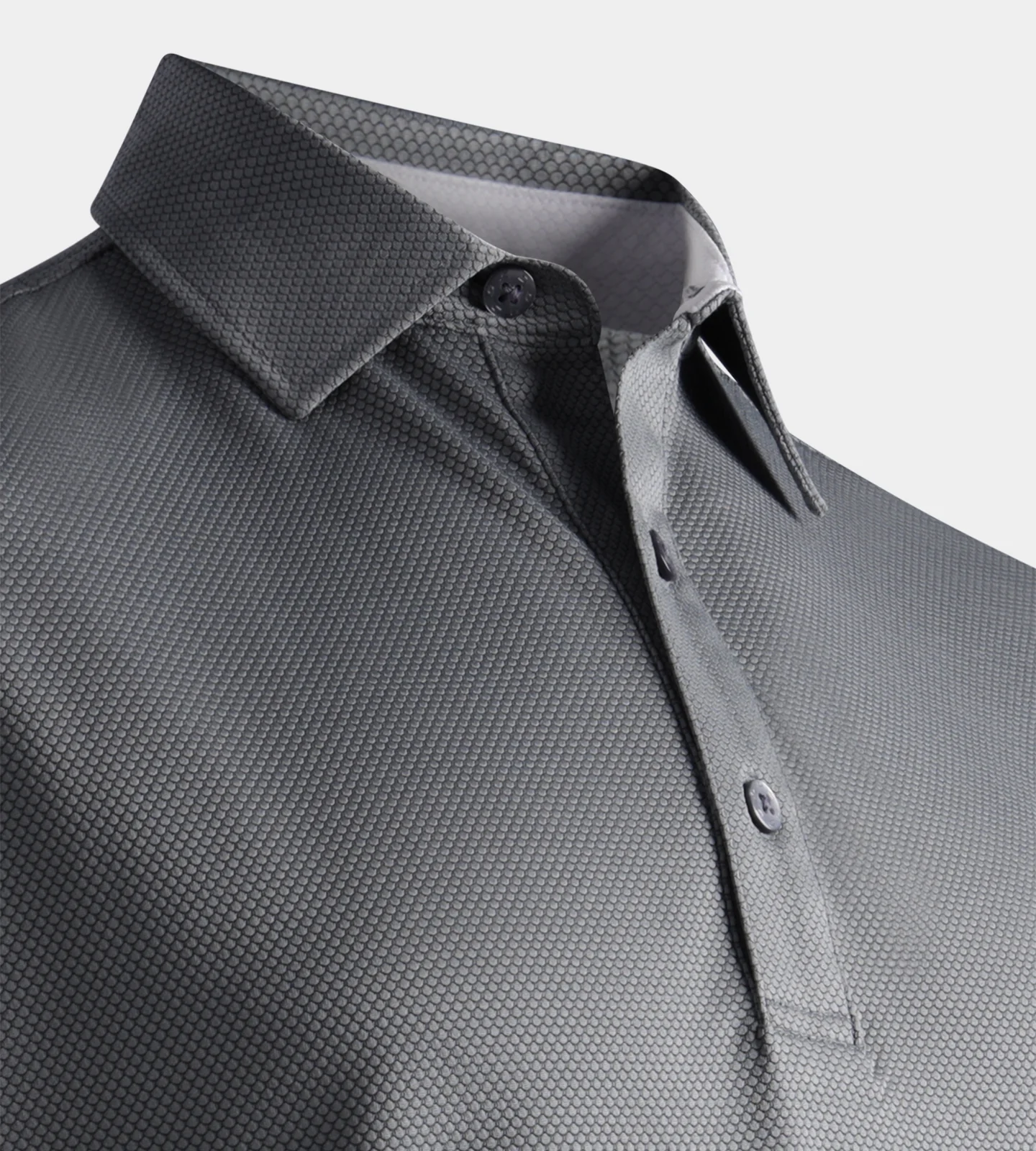 HONEYCOMB POLO - GREY - Image 5