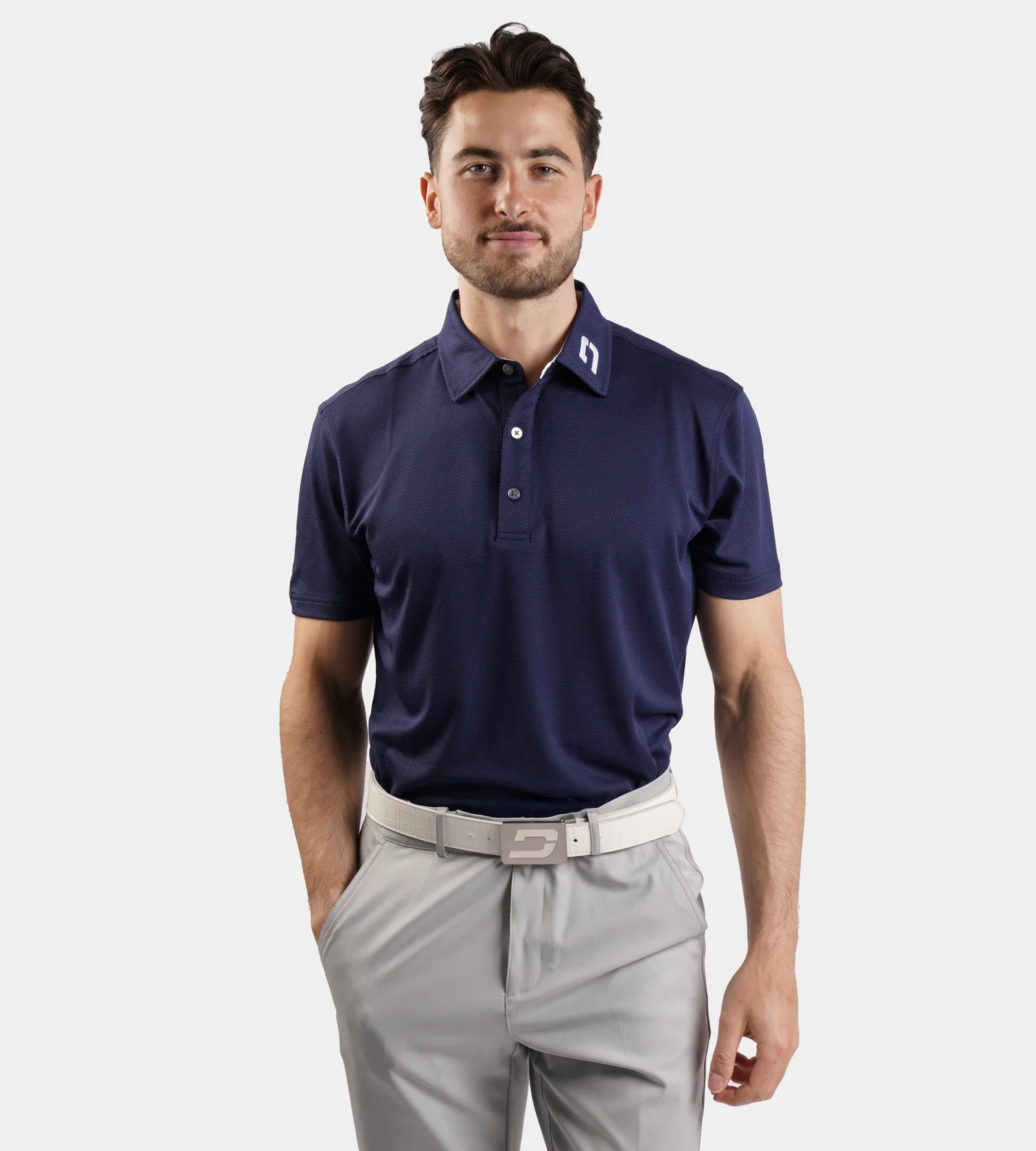 HONEYCOMB POLO - NAVY - Image 3