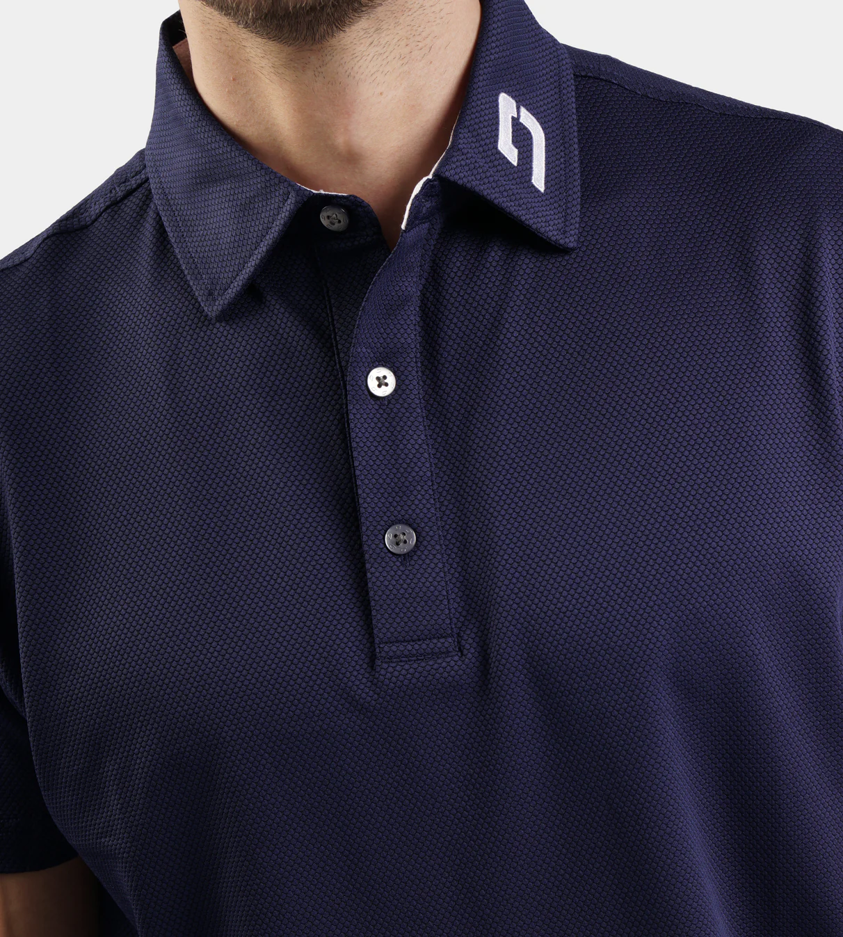 HONEYCOMB POLO - NAVY - Image 9