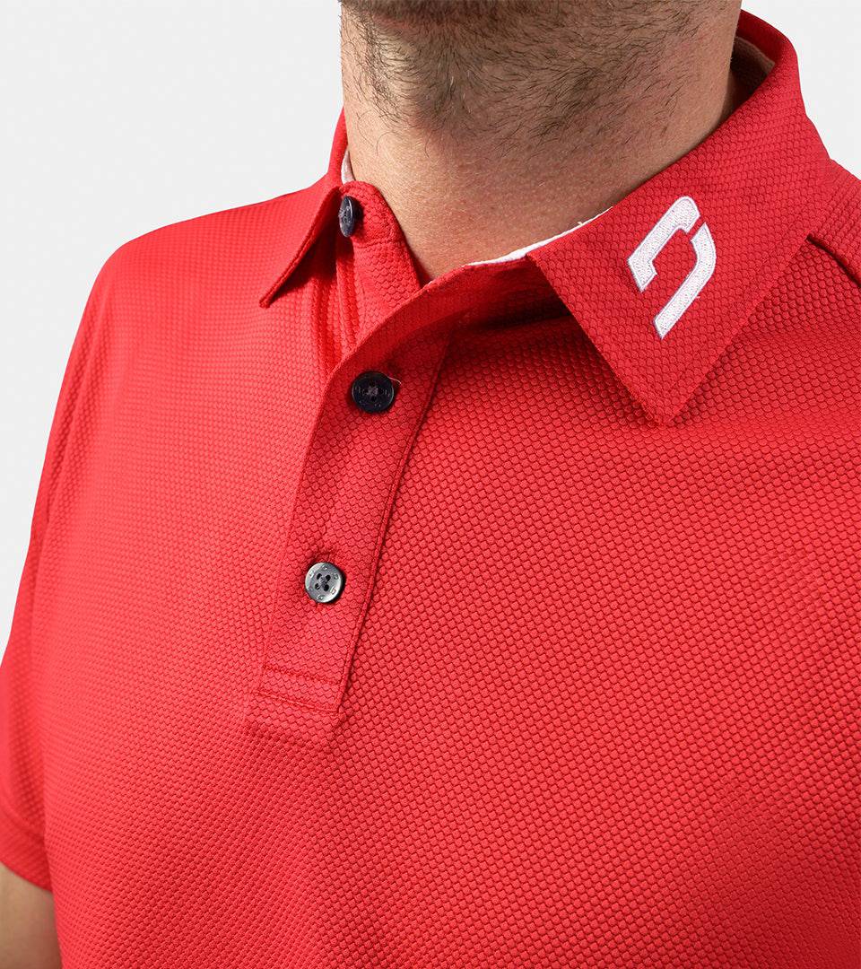 HONEYCOMB POLO - RED - Image 6