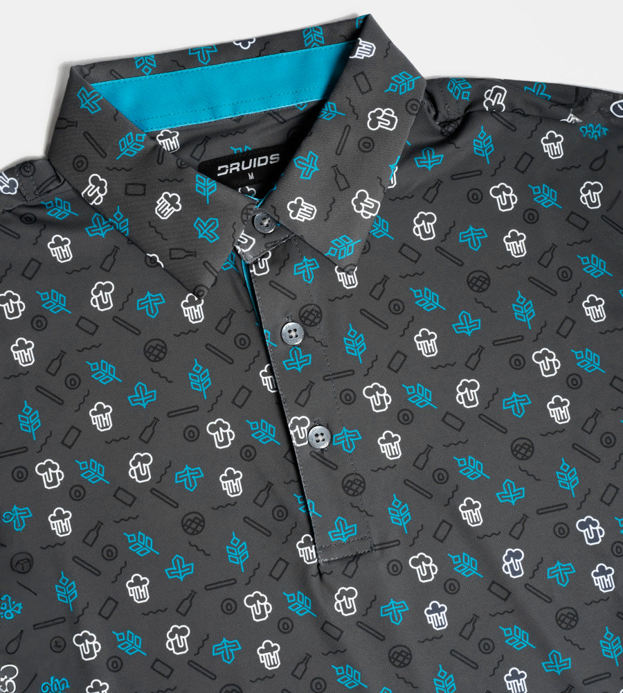 HOPS N BARLEY POLO - BLACK - Image 4