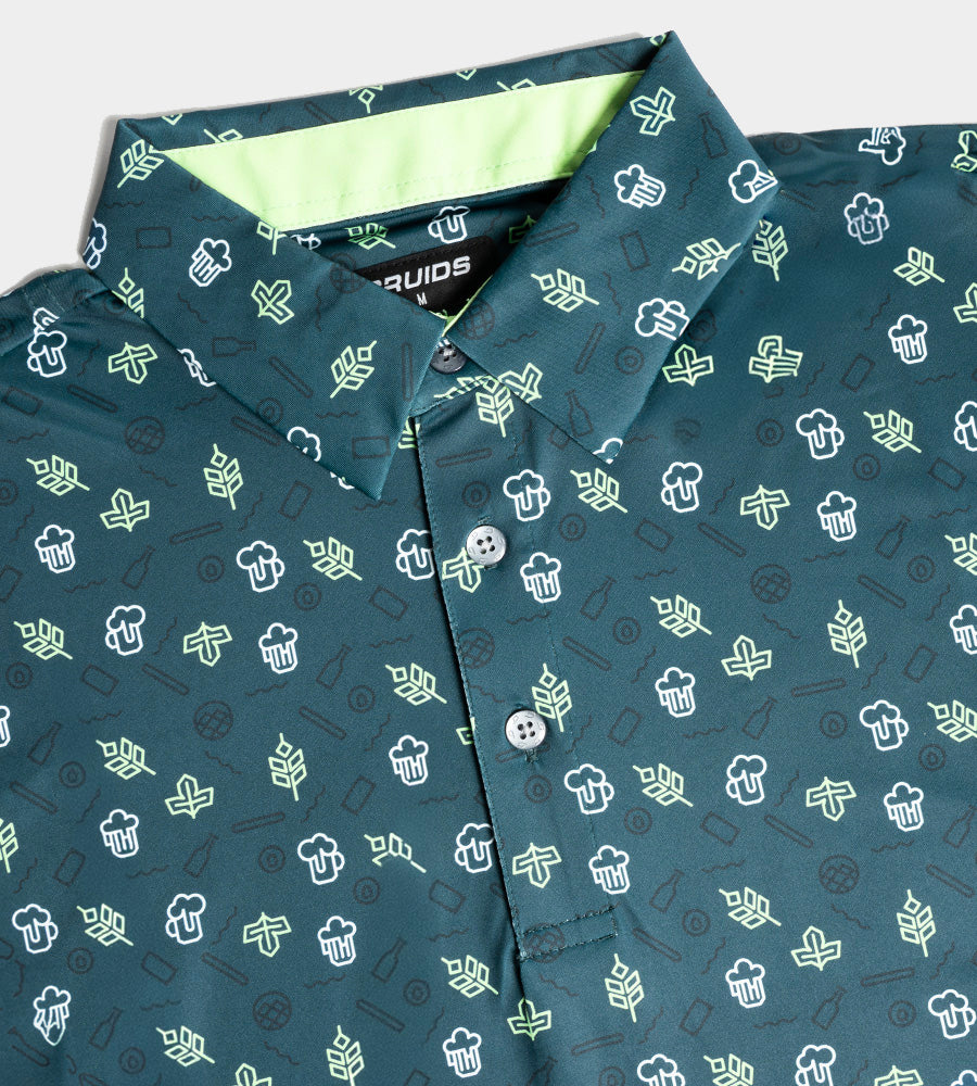 HOPS N BARLEY POLO - GREEN - Image 6