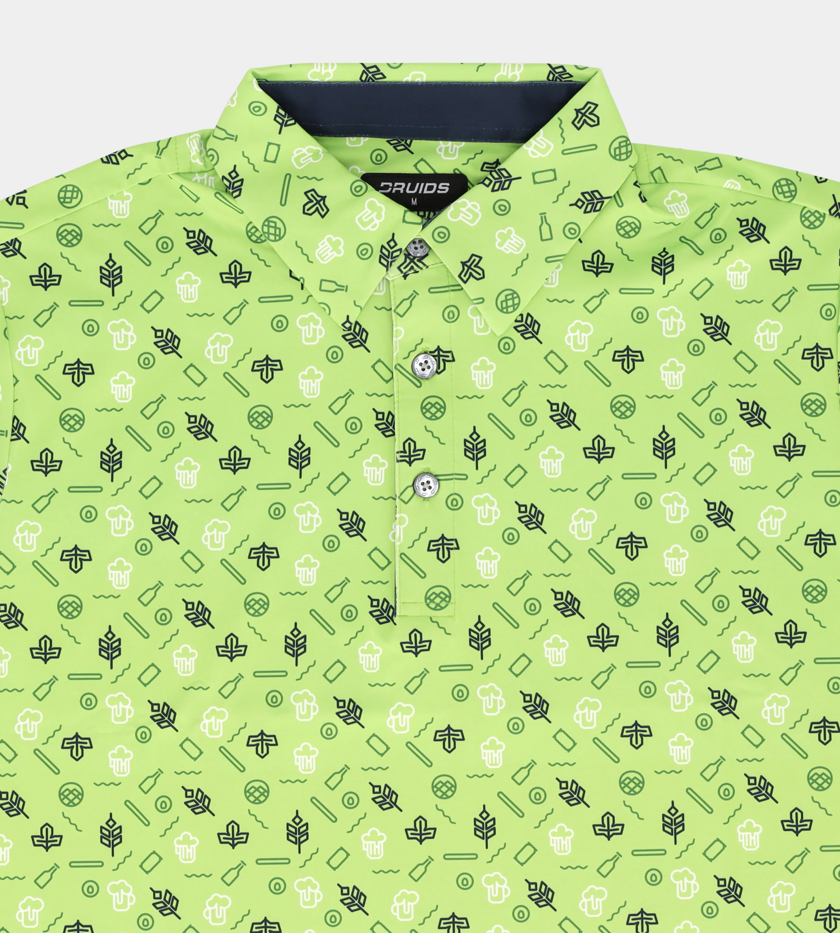 HOPS N BARLEY POLO - LIME - Image 6