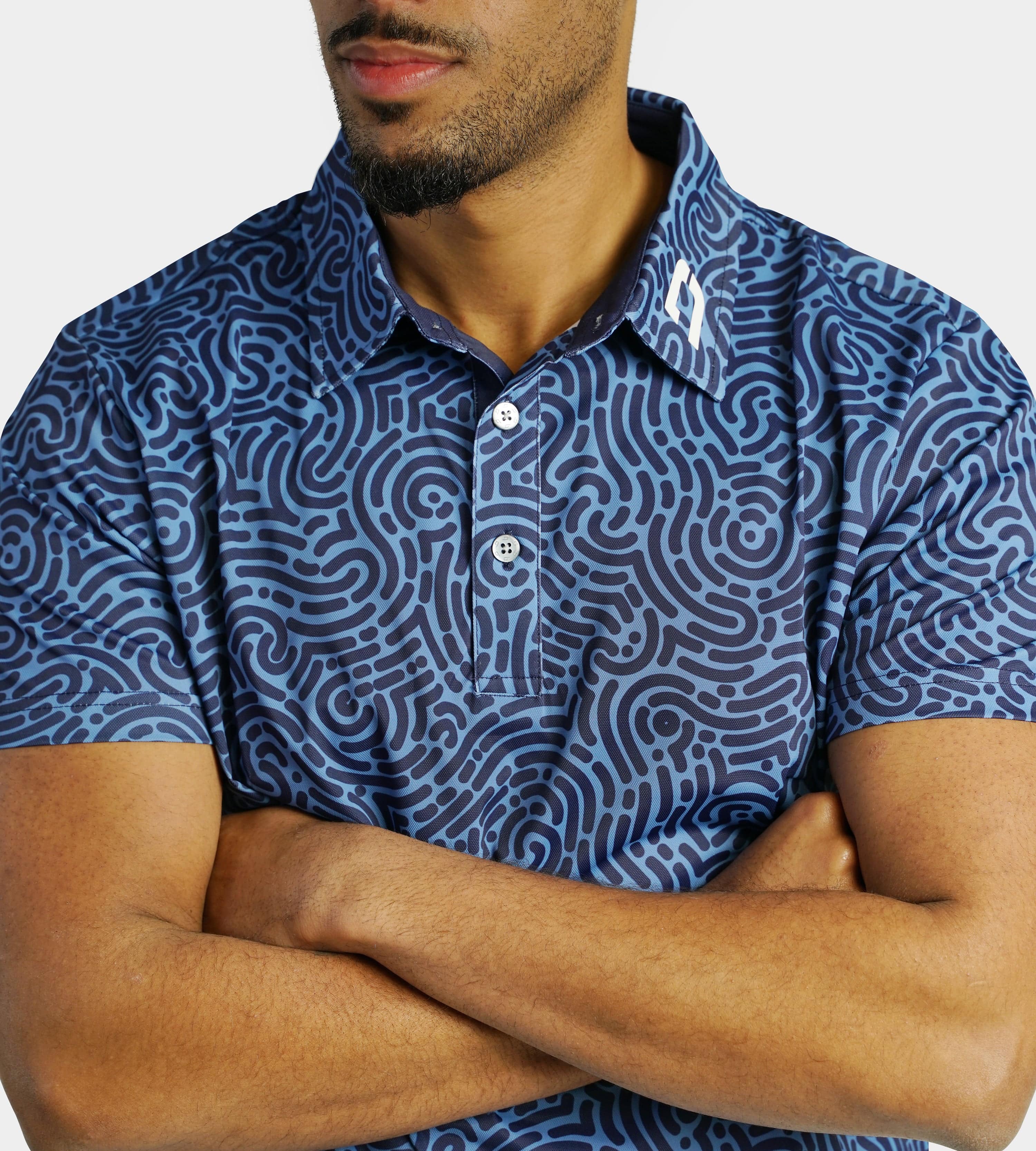 JUMBLE POLO - NAVY - Image 4