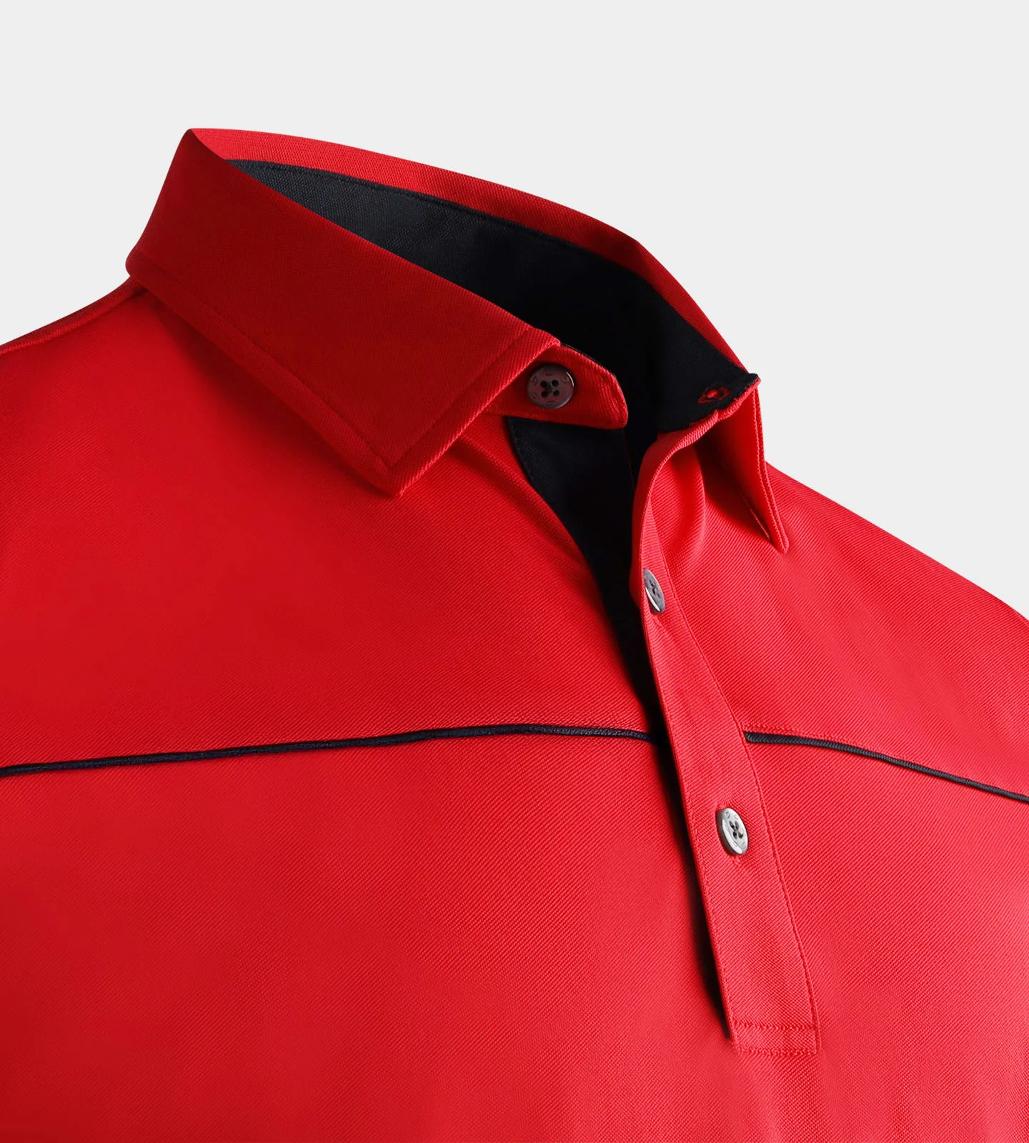 KIDS BLOCK PIQUE POLO - RED - Image 4