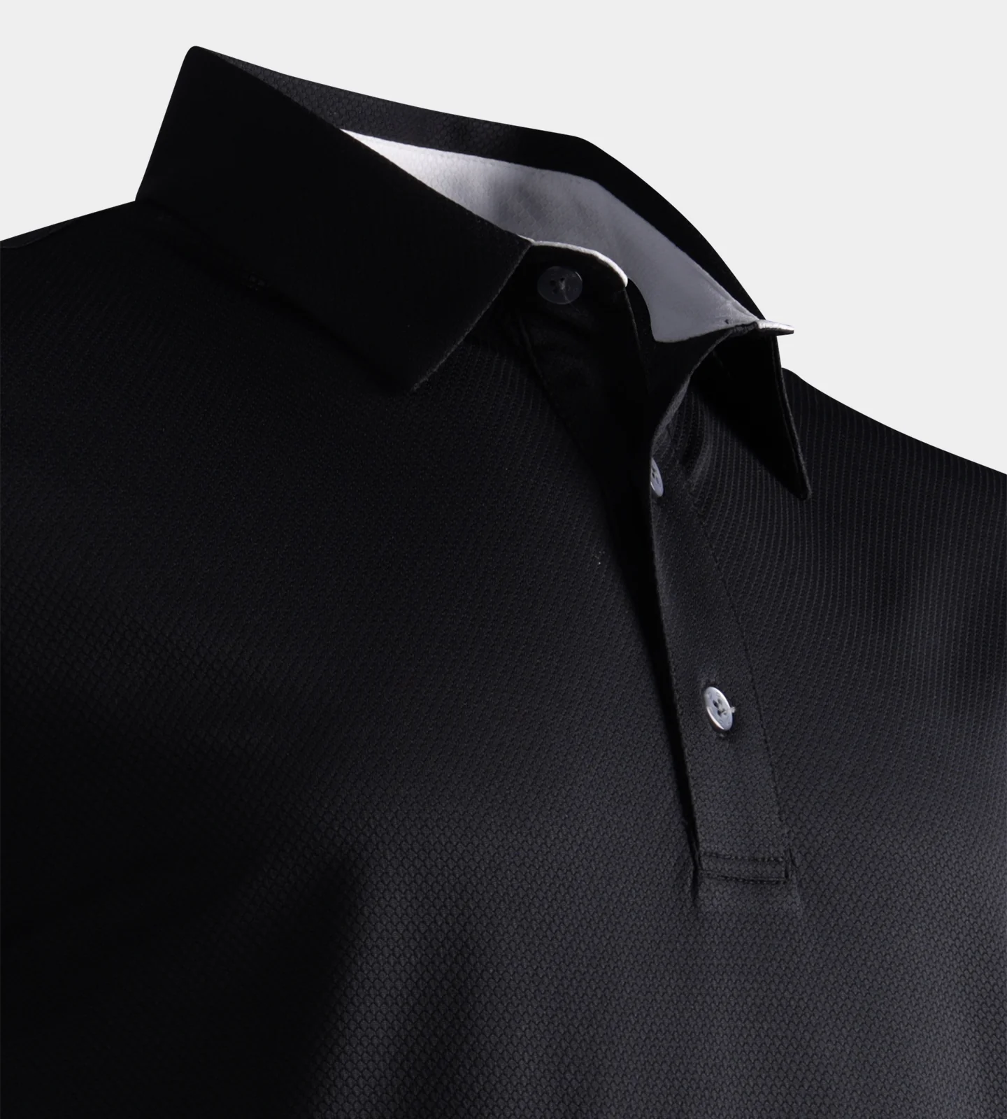 KIDS HONEYCOMB POLO - BLACK - Image 3