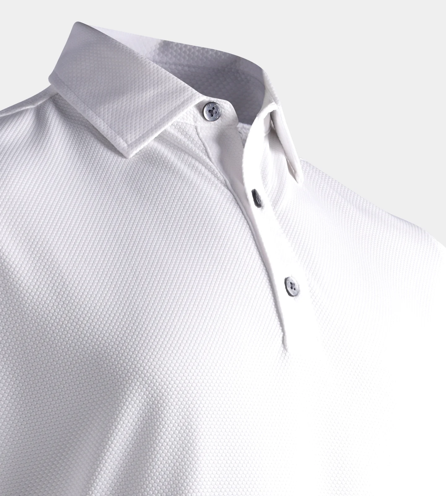 KIDS HONEYCOMB POLO - WHITE - Image 3
