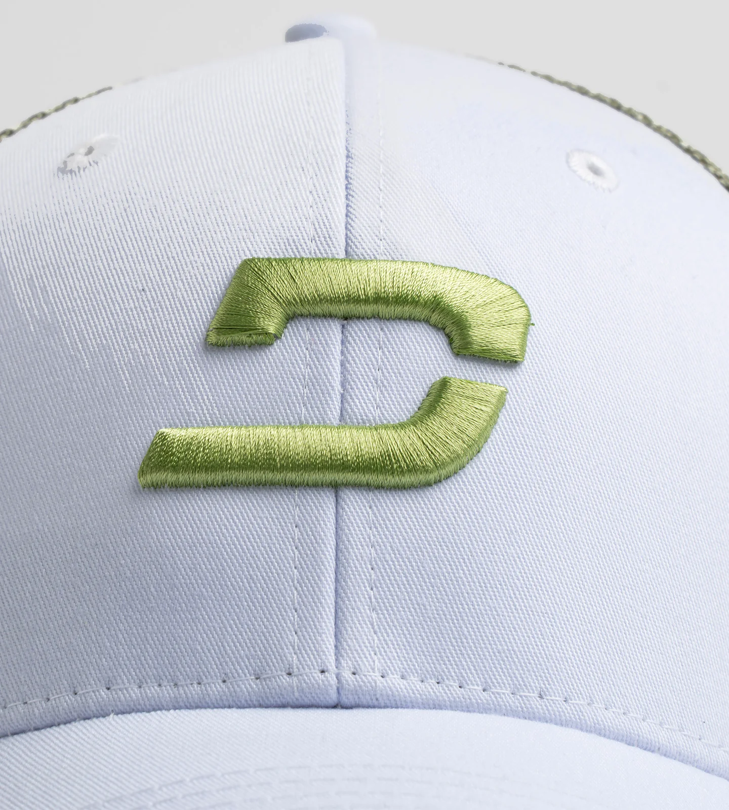 KIDS PLAYERS D CAP - WHITE/SAGE - Image 3