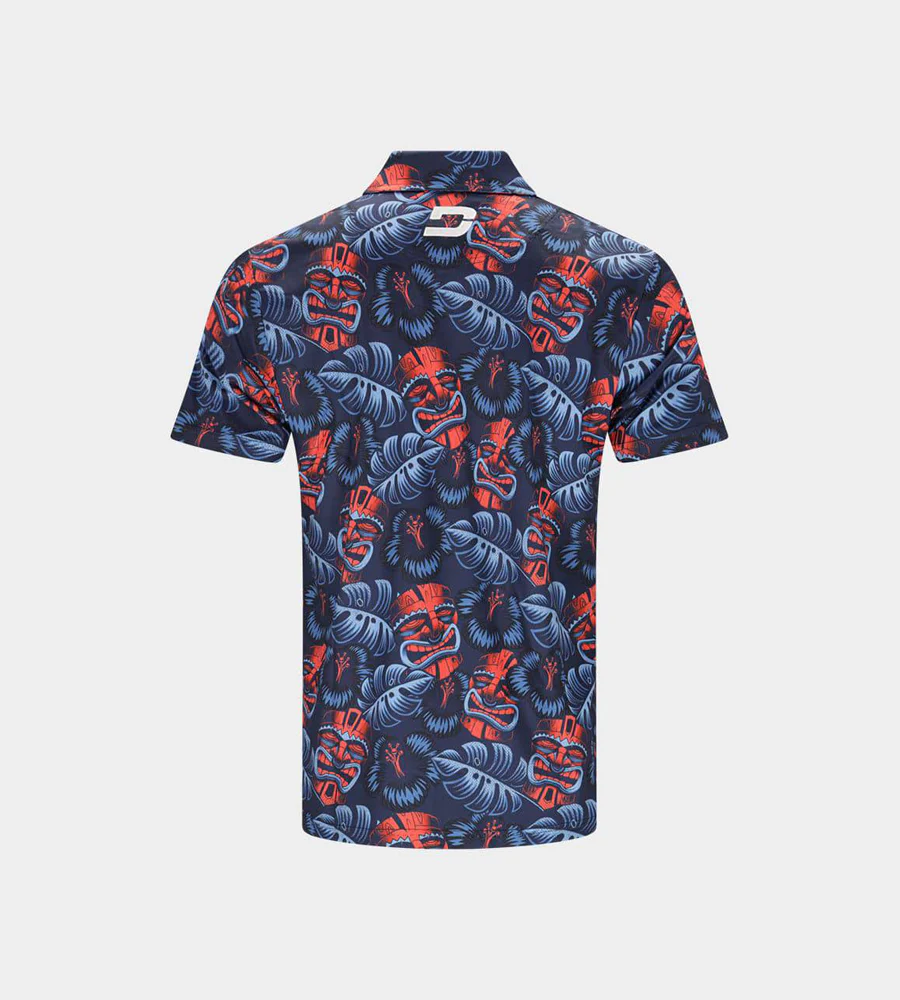 KIDS TIKI POLO - NAVY/ORANGE - Image 2