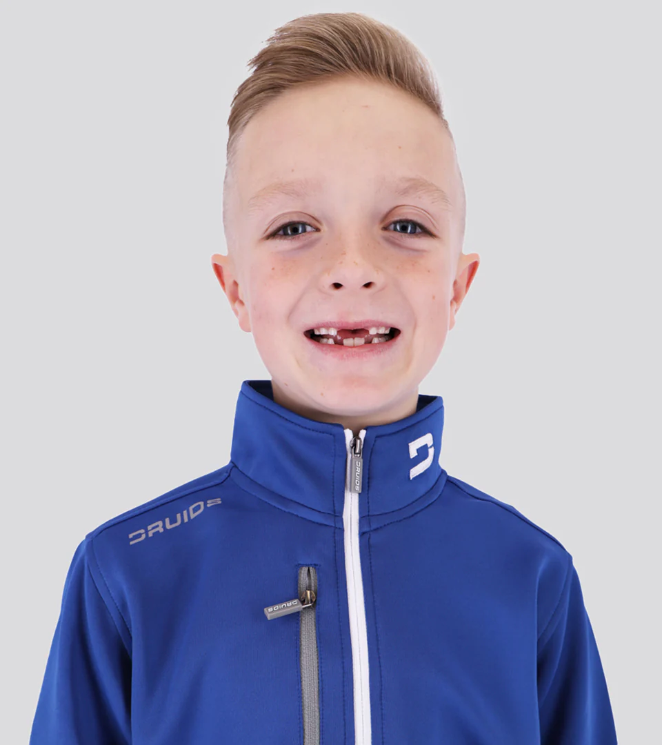 KIDS ULTRA BLEND 1/4 ZIP - BLUE - Image 4