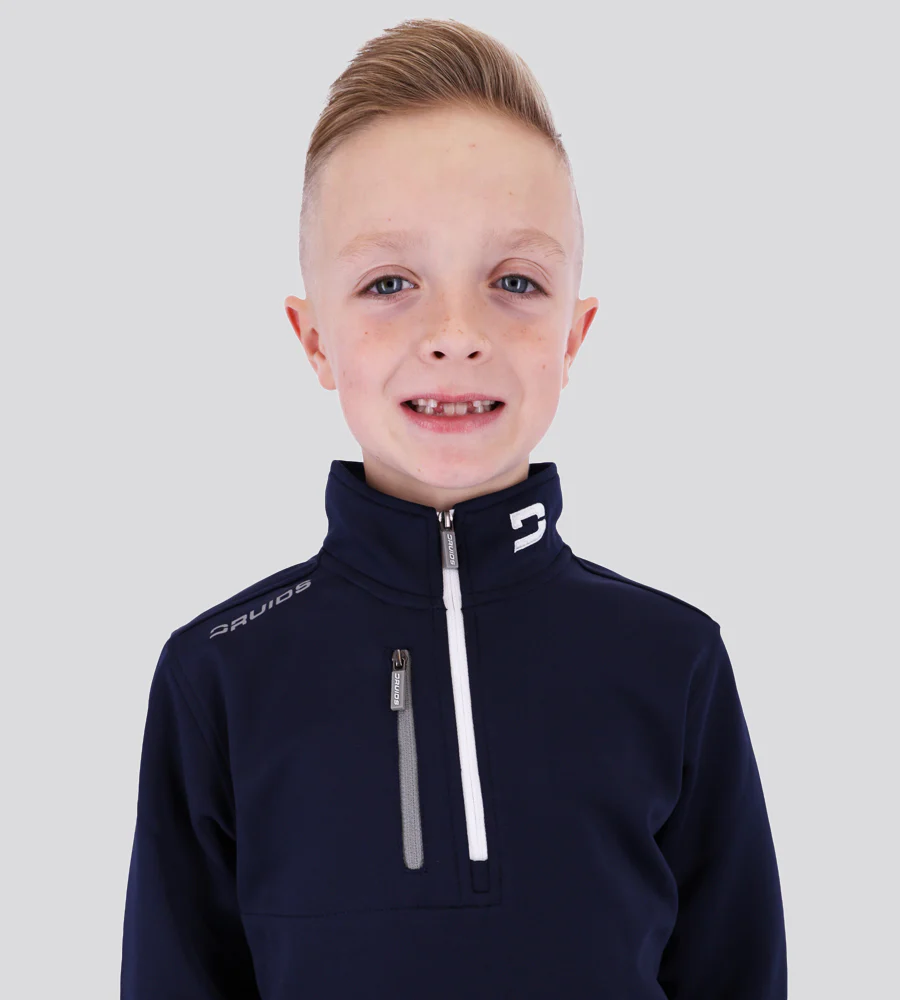KIDS ULTRA BLEND 1/4 ZIP - NAVY - Image 5