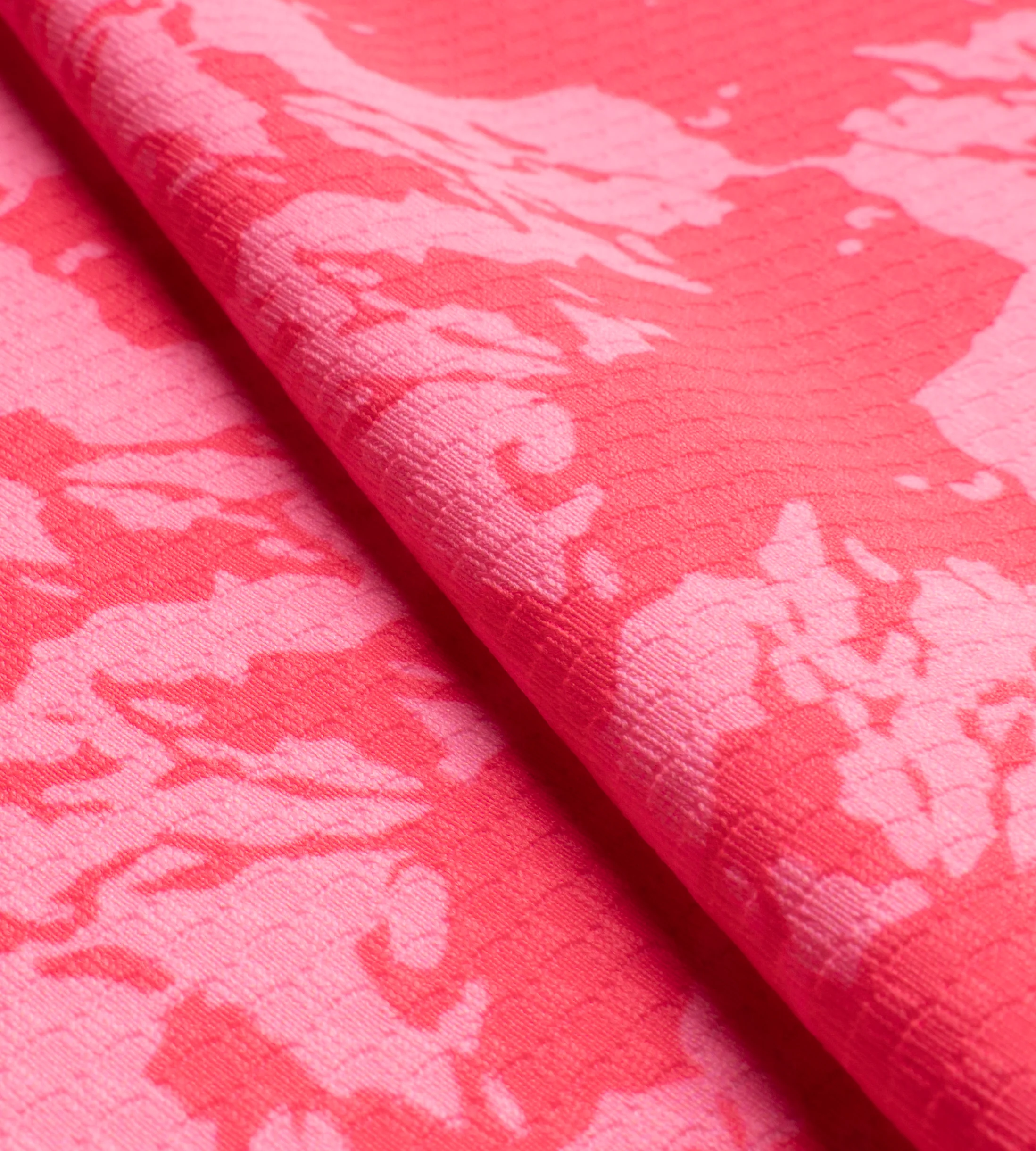 LADIES ABSTRACT EMOTIVE POLO - PINK - Image 5