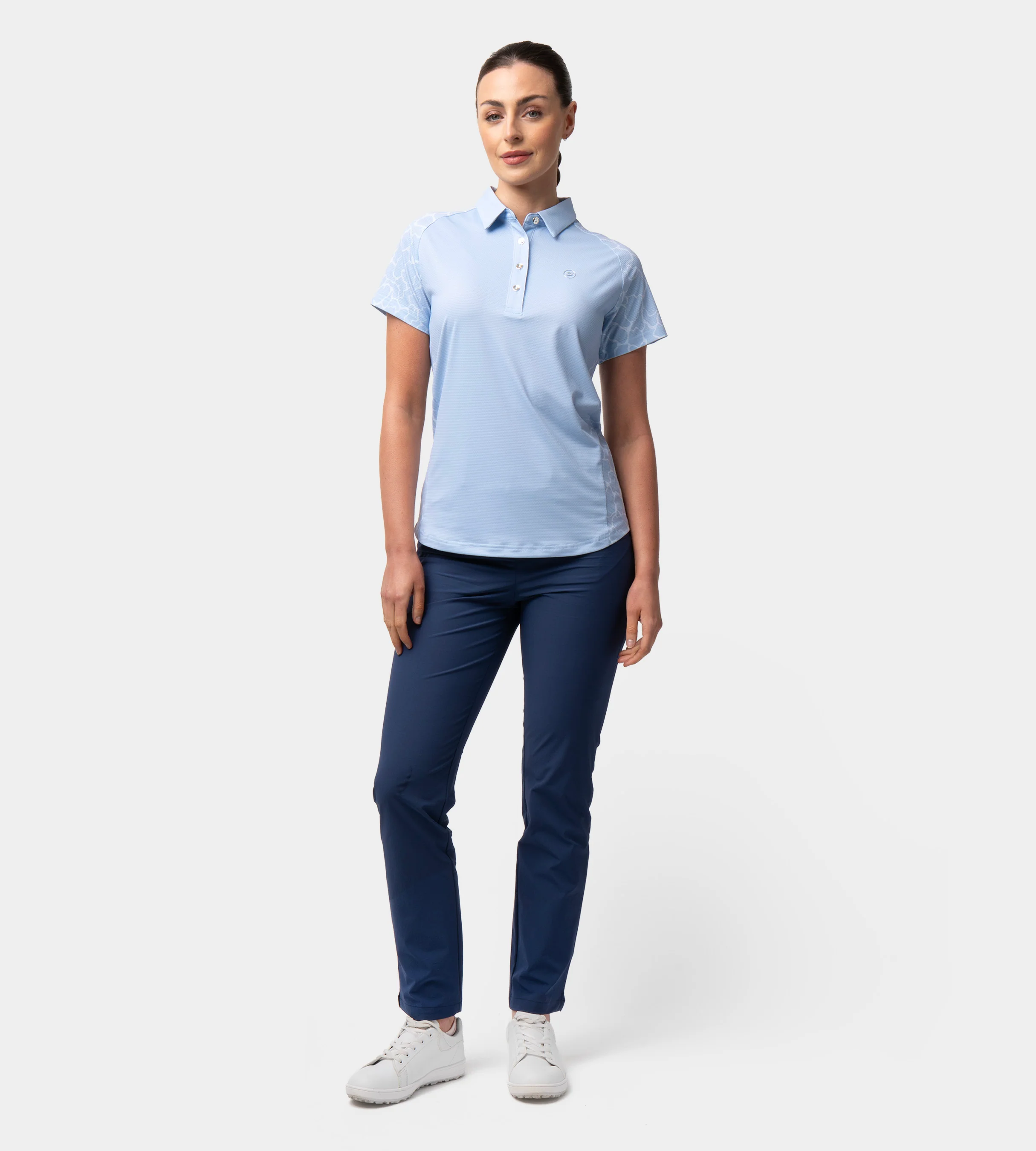 LADIES APEX POLO - LIGHT BLUE - Image 4